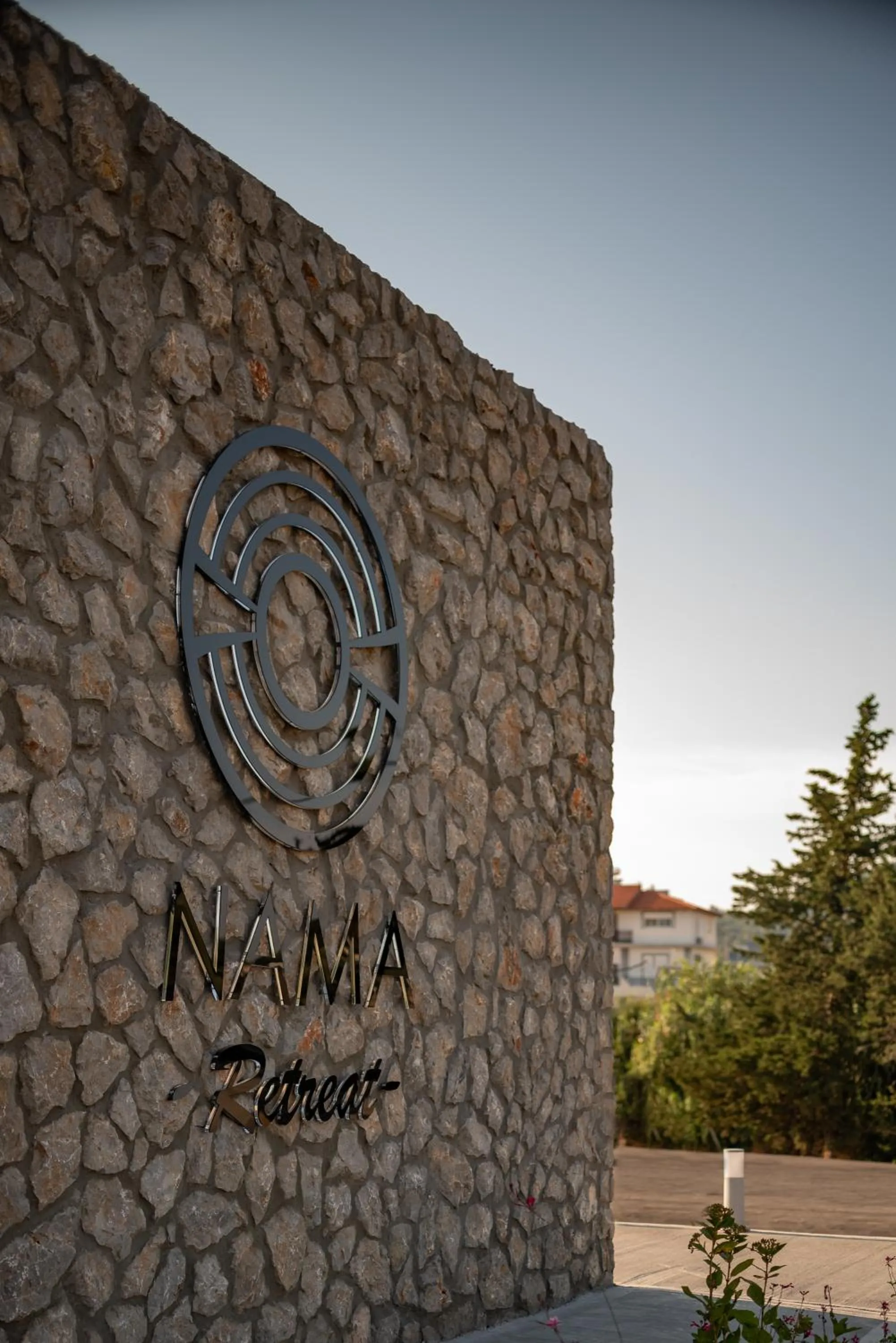 Text overlay in Nama Retreat