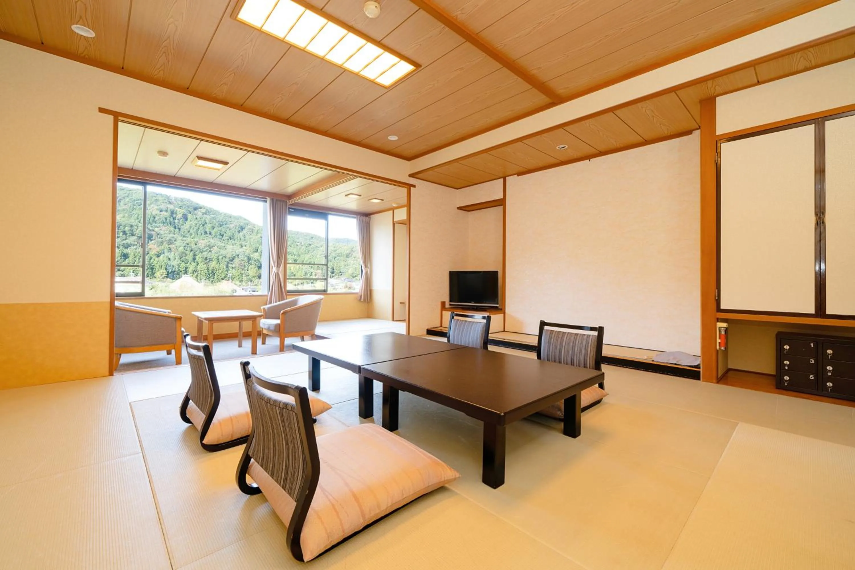 View (from property/room) in Hotel Hoho "A hotel overlooking the Echigo Plain and the Yahiko mountain range" formerly Hotel Oohashi Yakata-no-Yu