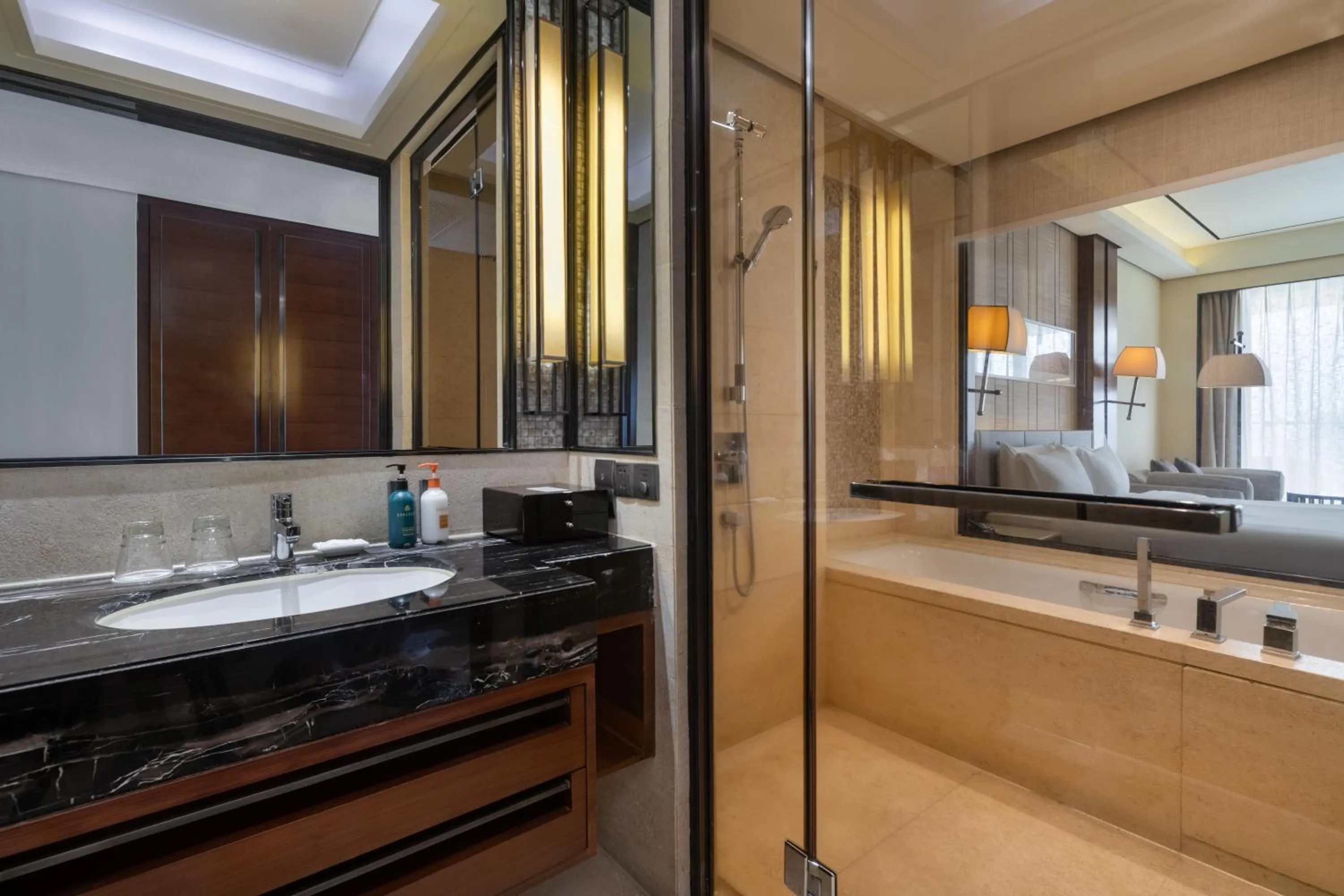 Shower in Crowne Plaza Sanya City Center by IHG
