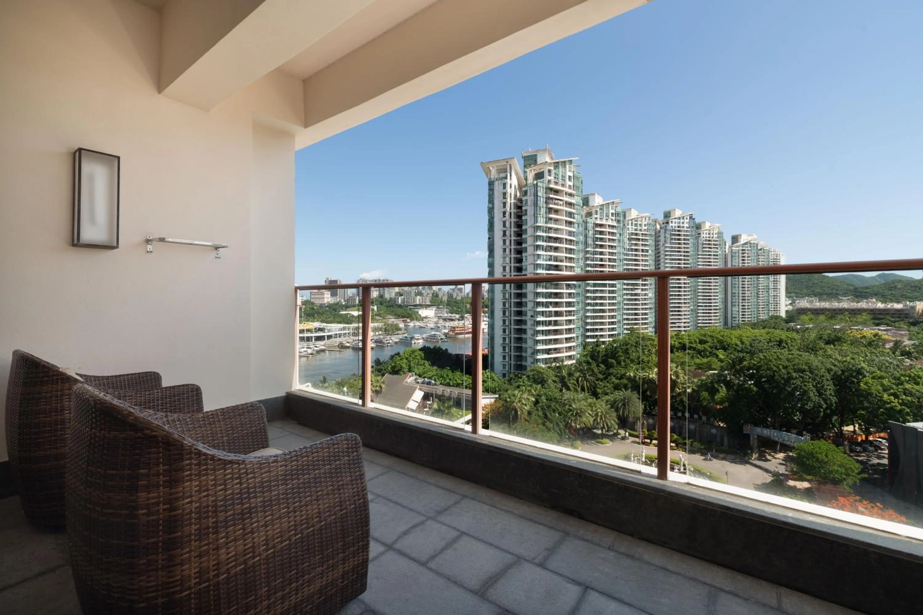 Balcony/Terrace in Crowne Plaza Sanya City Center by IHG