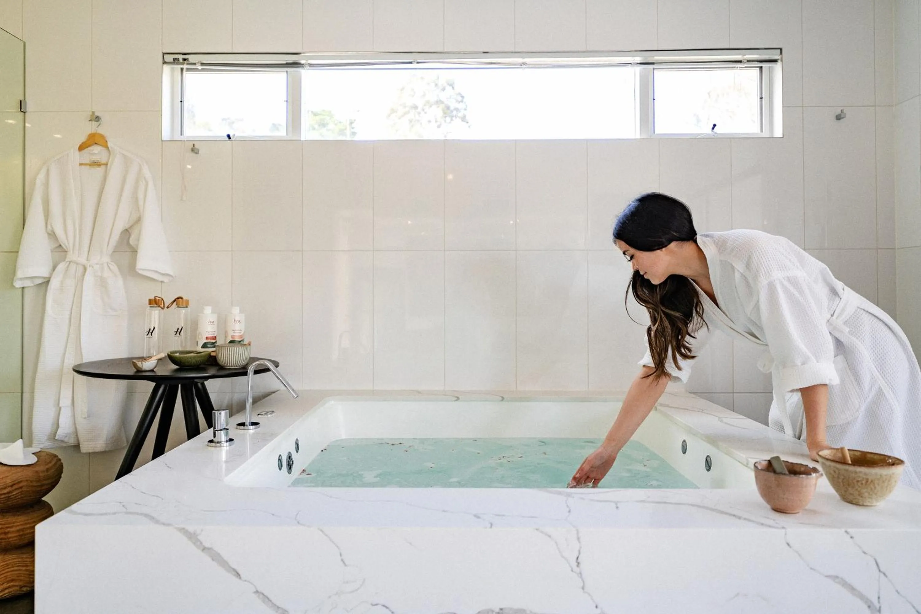 Bathroom in Hepburn Bathhouse & Spa Villas