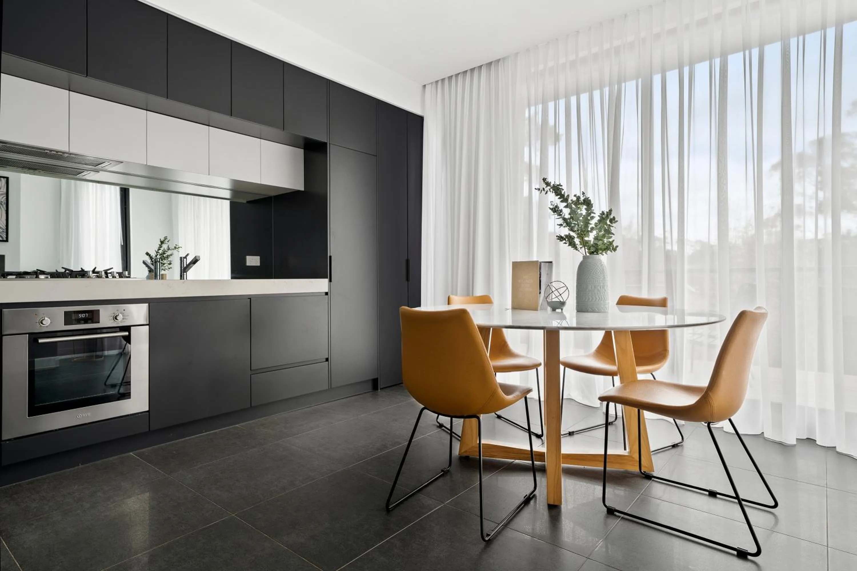 Kitchen or kitchenette in Hepburn Bathhouse & Spa Villas