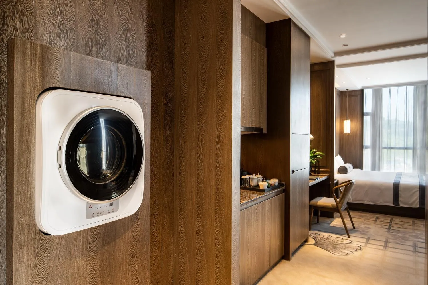 Bed in Jinling Grand Hotel