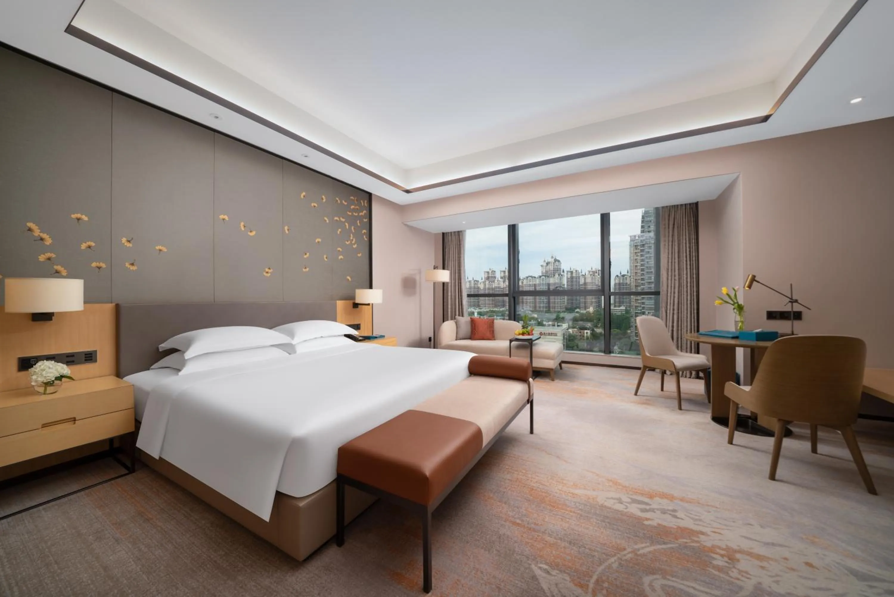 Bed in Projoy Hotel Tianfu