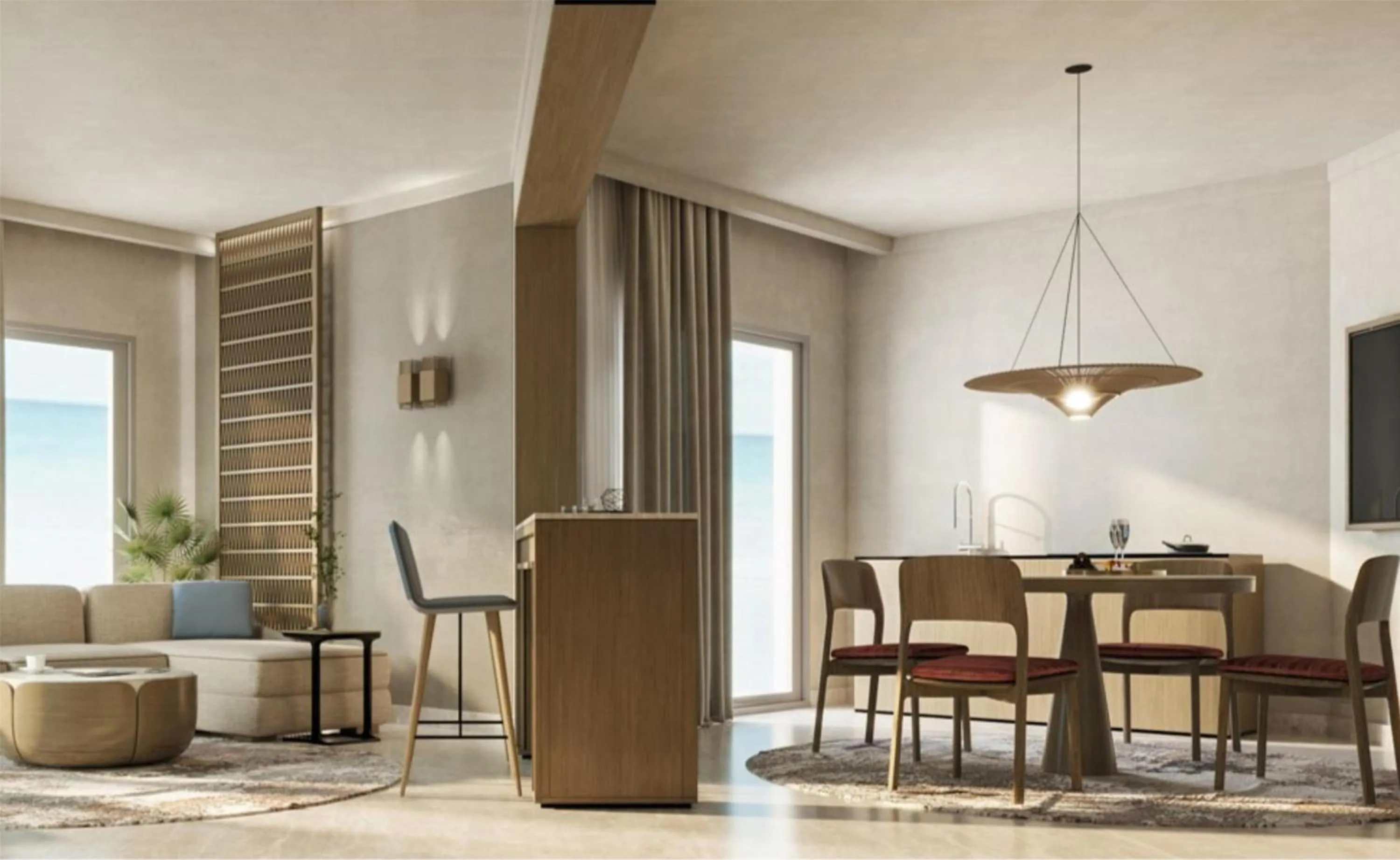 Living room in DoubleTree by Hilton Sharks Bay Resort