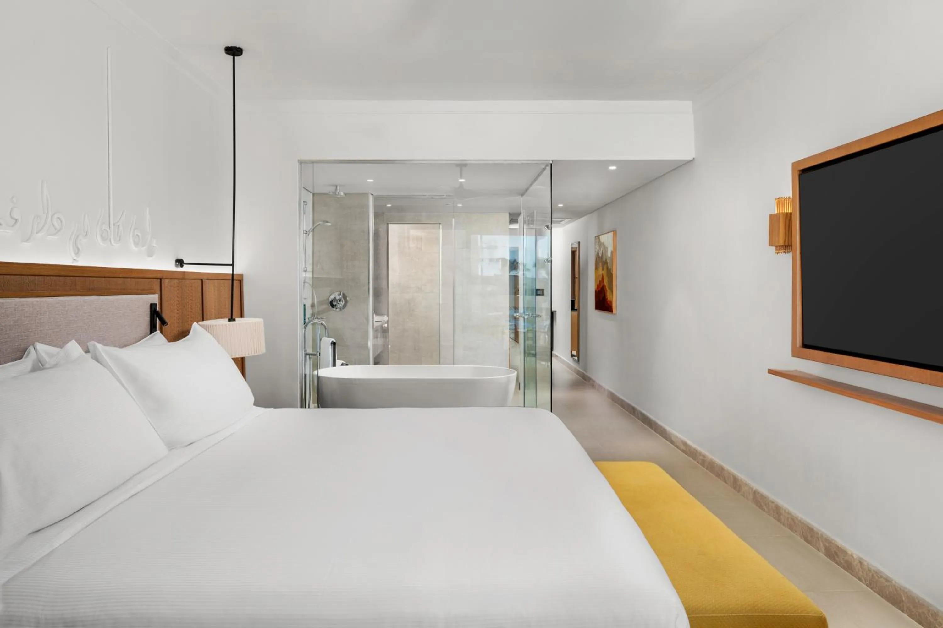 Bed in DoubleTree by Hilton Sharks Bay Resort