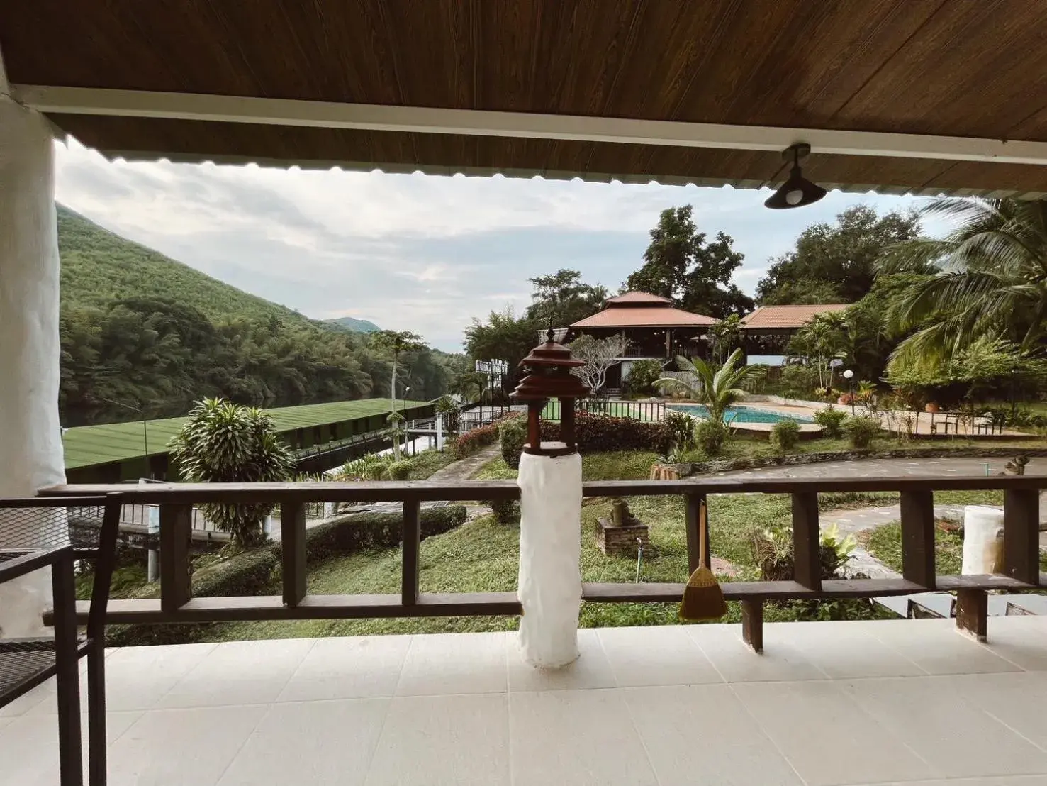 Garden view in The Hub Erawan Resort Garden view in The Hub Erawan Resort