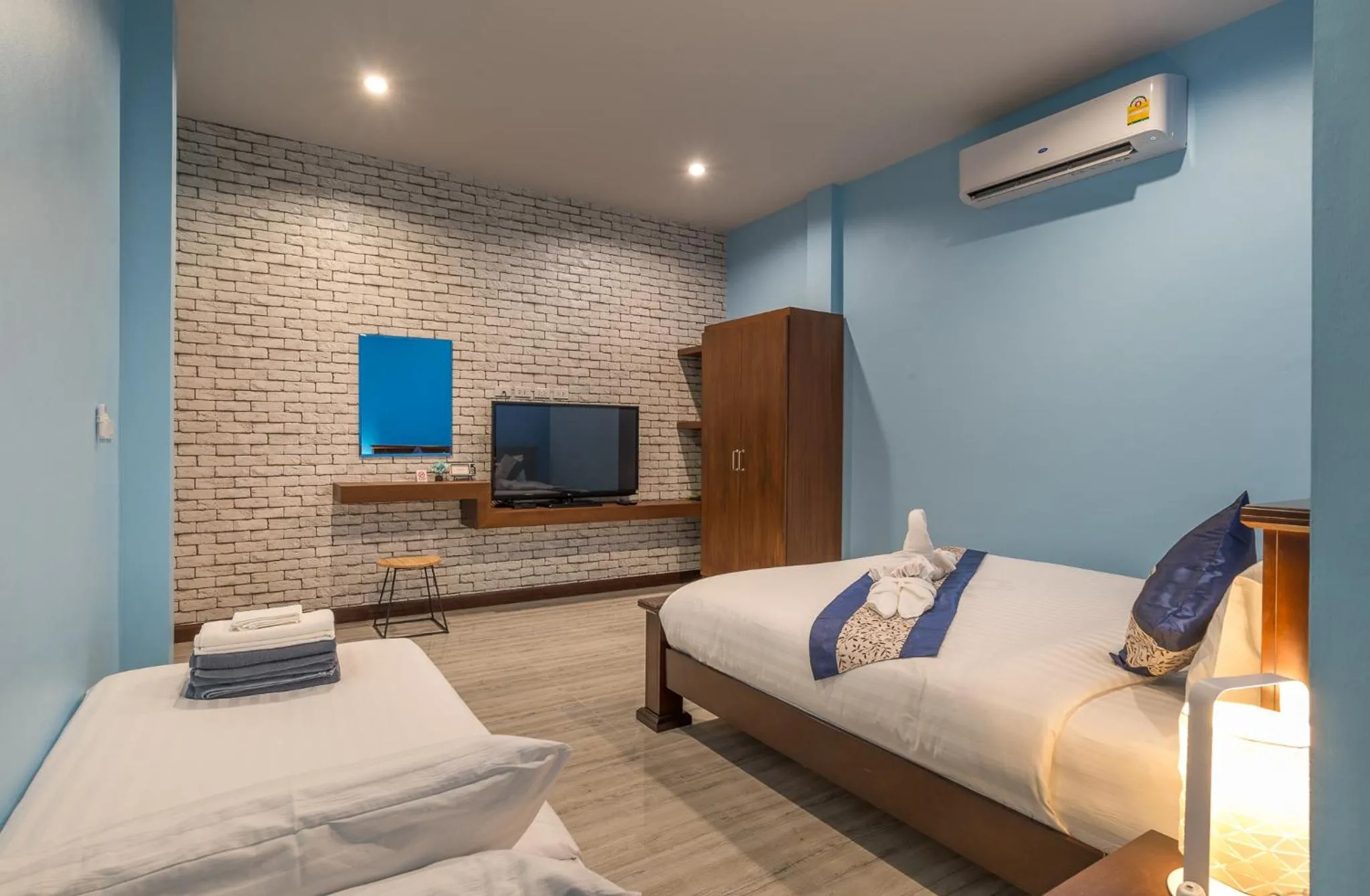 Bed in De Nathai Private Pool Villa