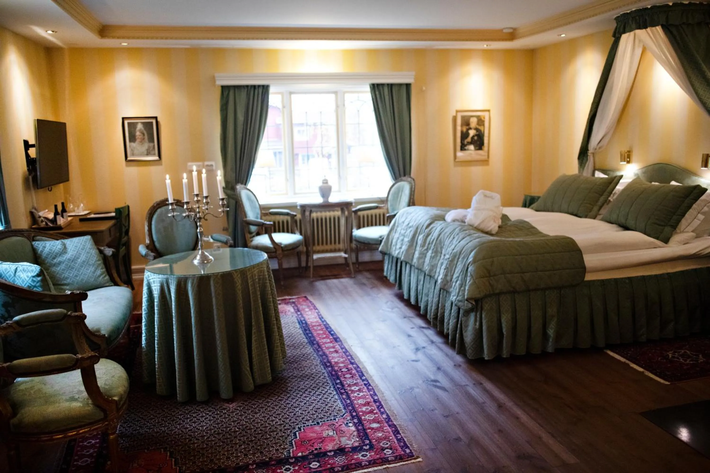 Bed in Åkerblads Hotell Gästgiveri Spa