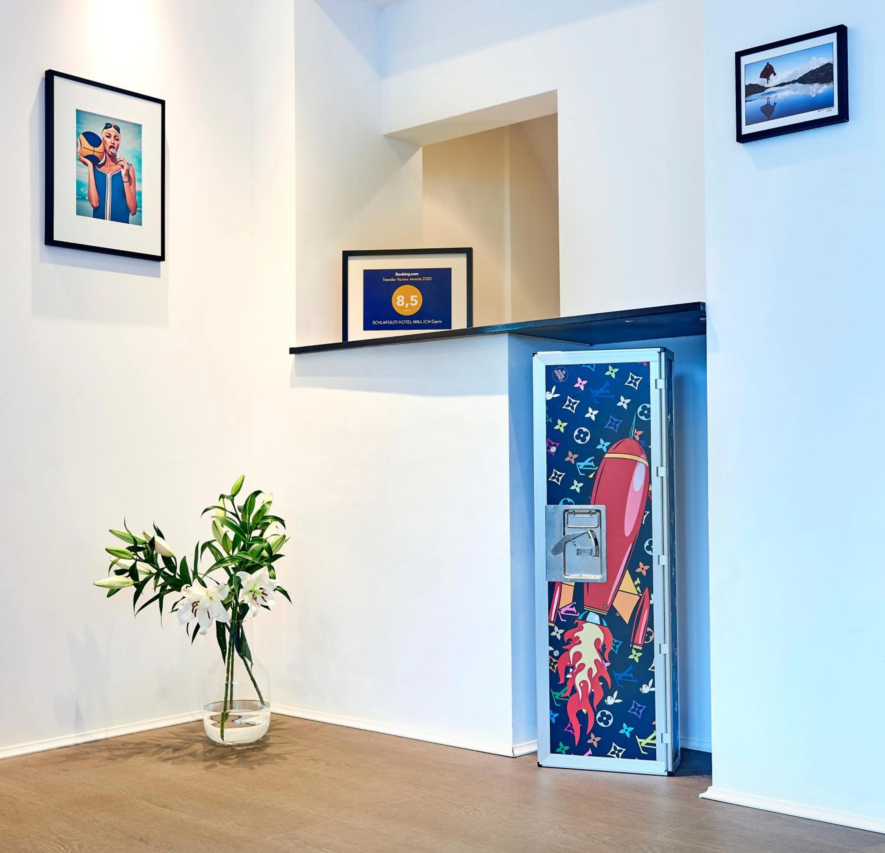 Lobby or reception in SCHLAFGUT! HOTEL-WILL.ICH Garni