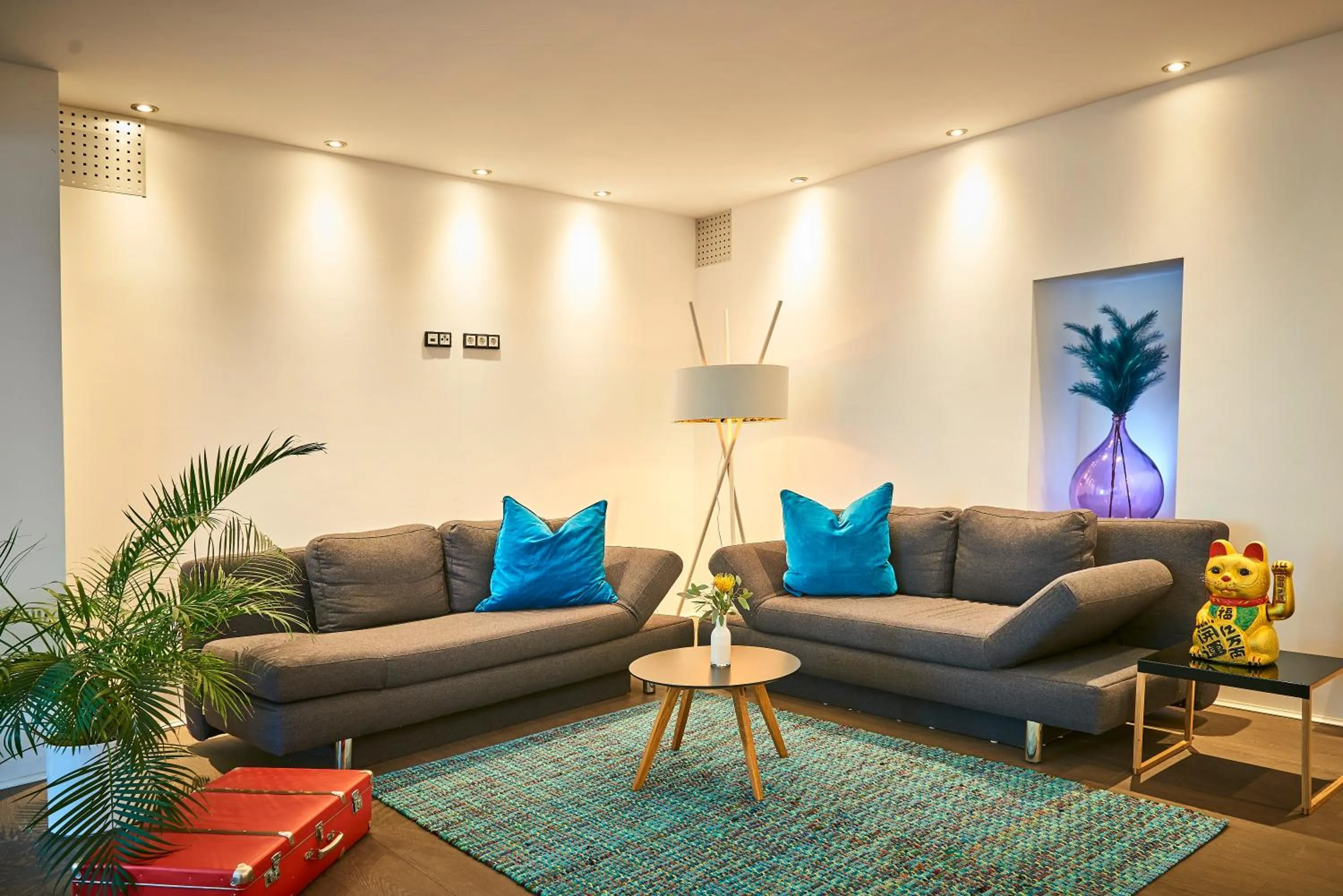 Communal lounge/ TV room in SCHLAFGUT! HOTEL-WILL.ICH Garni