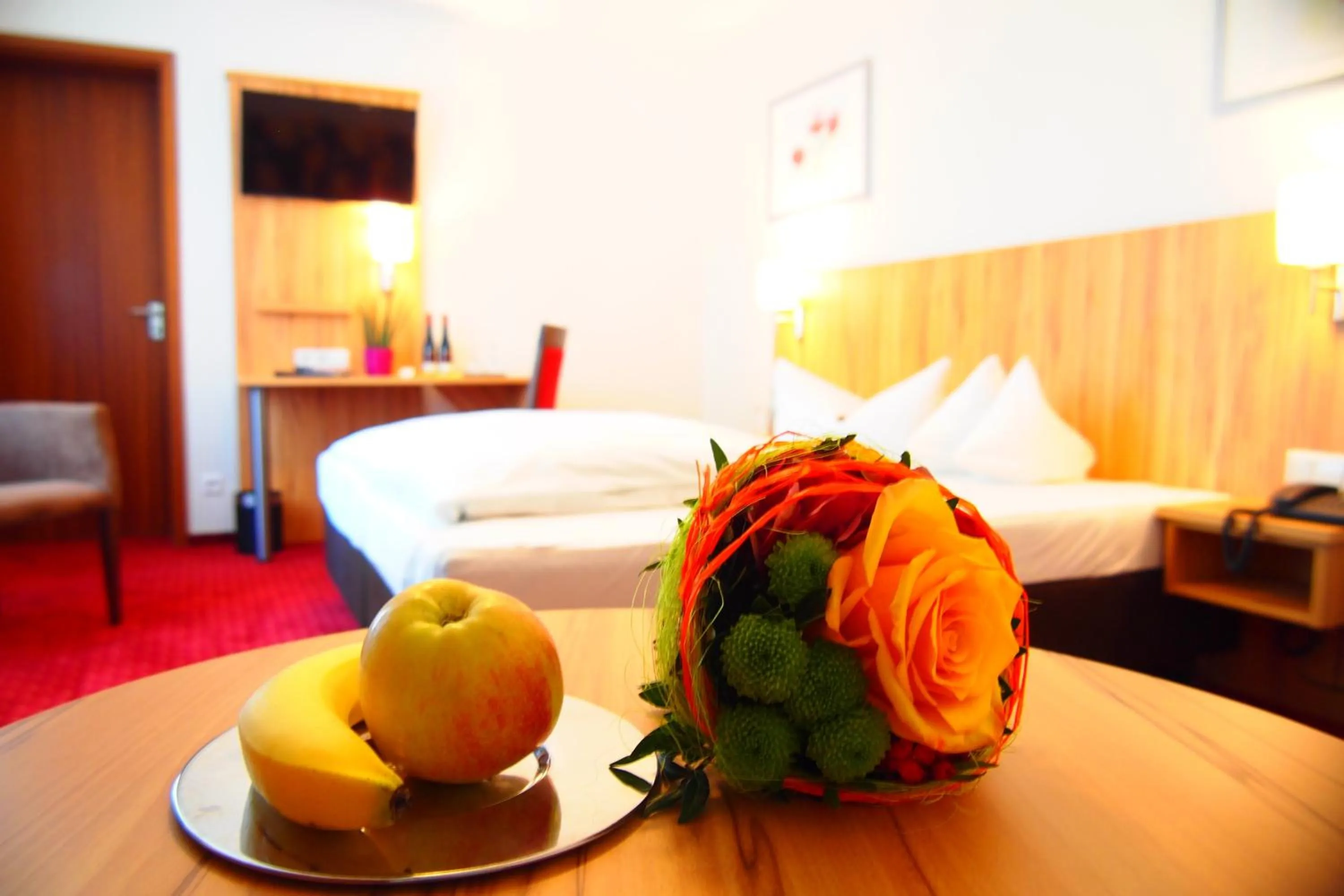 Photo of the whole room, Bed in Hotel am Bad