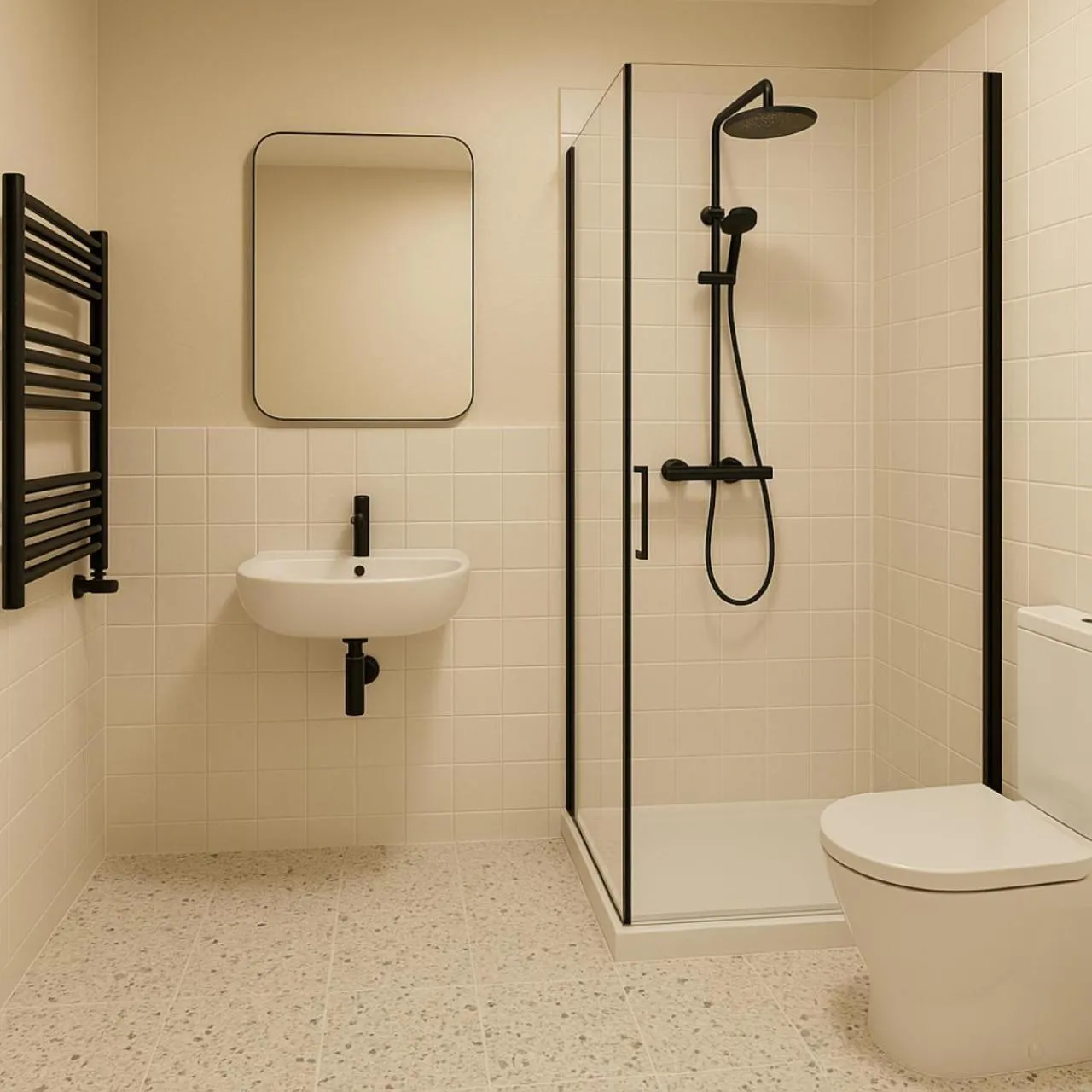 Shower in Hotel Alpina Luzern