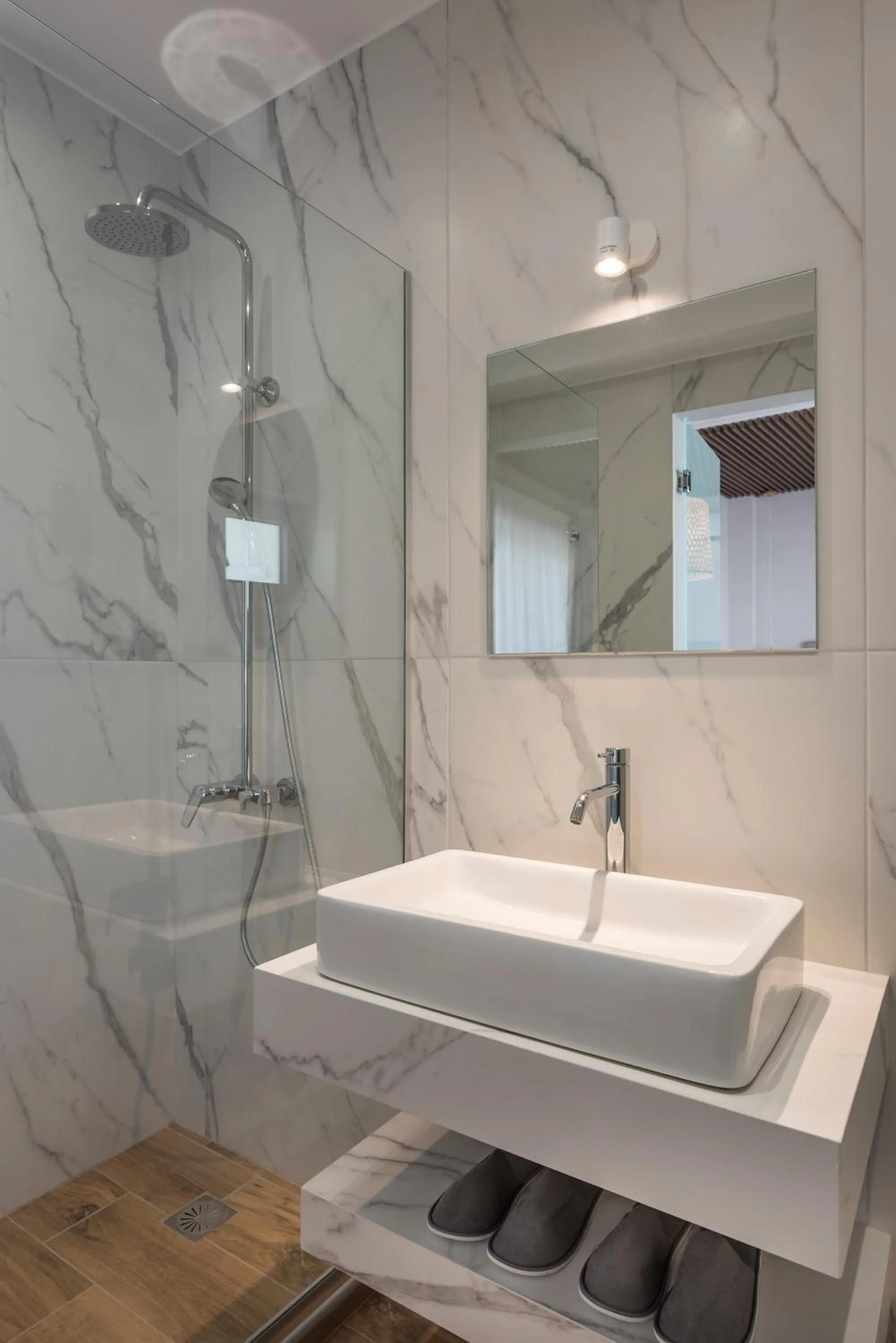 Shower in Aequor Luxury Rooms & Apartments