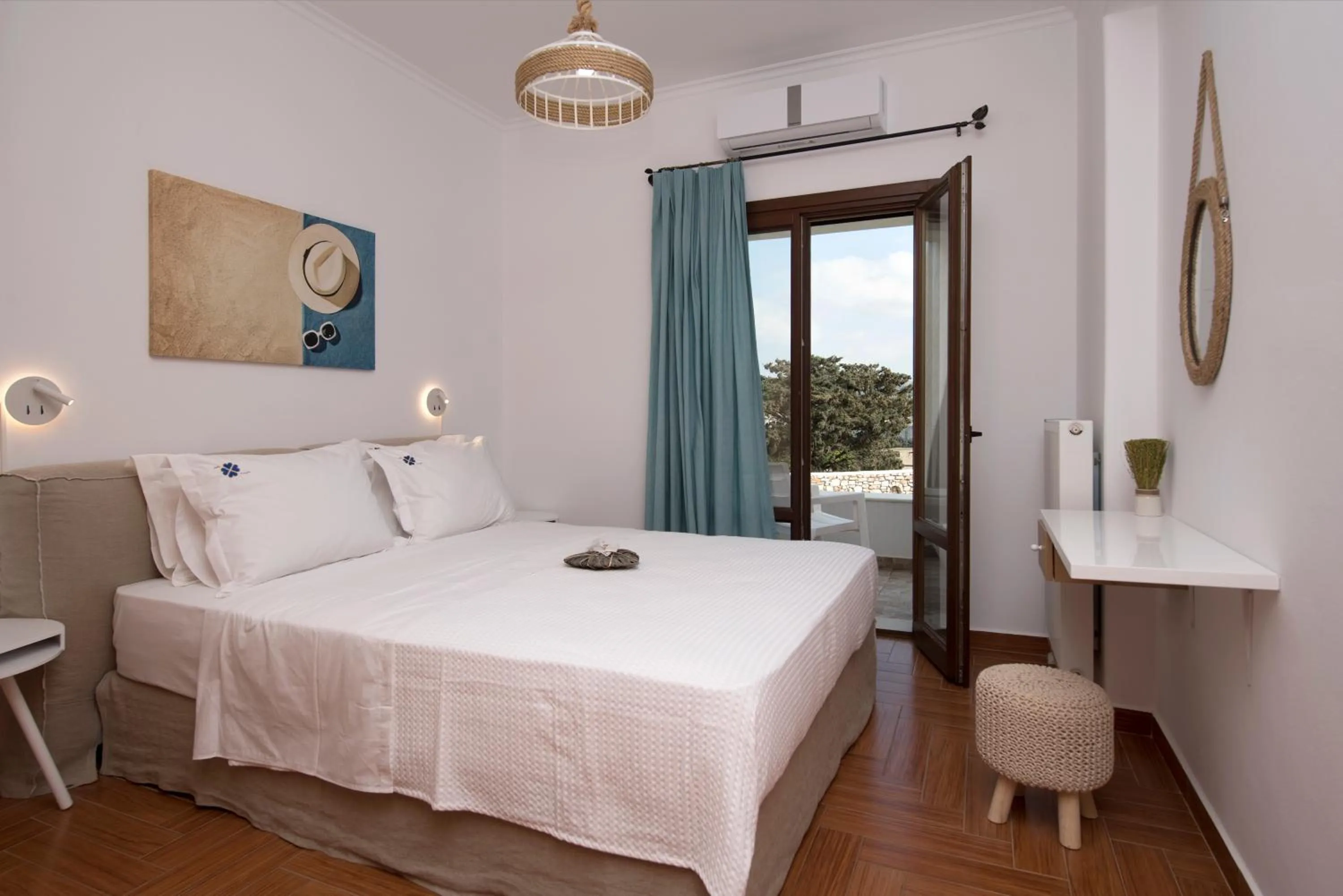 Bedroom, Bed in Villa Trifylia