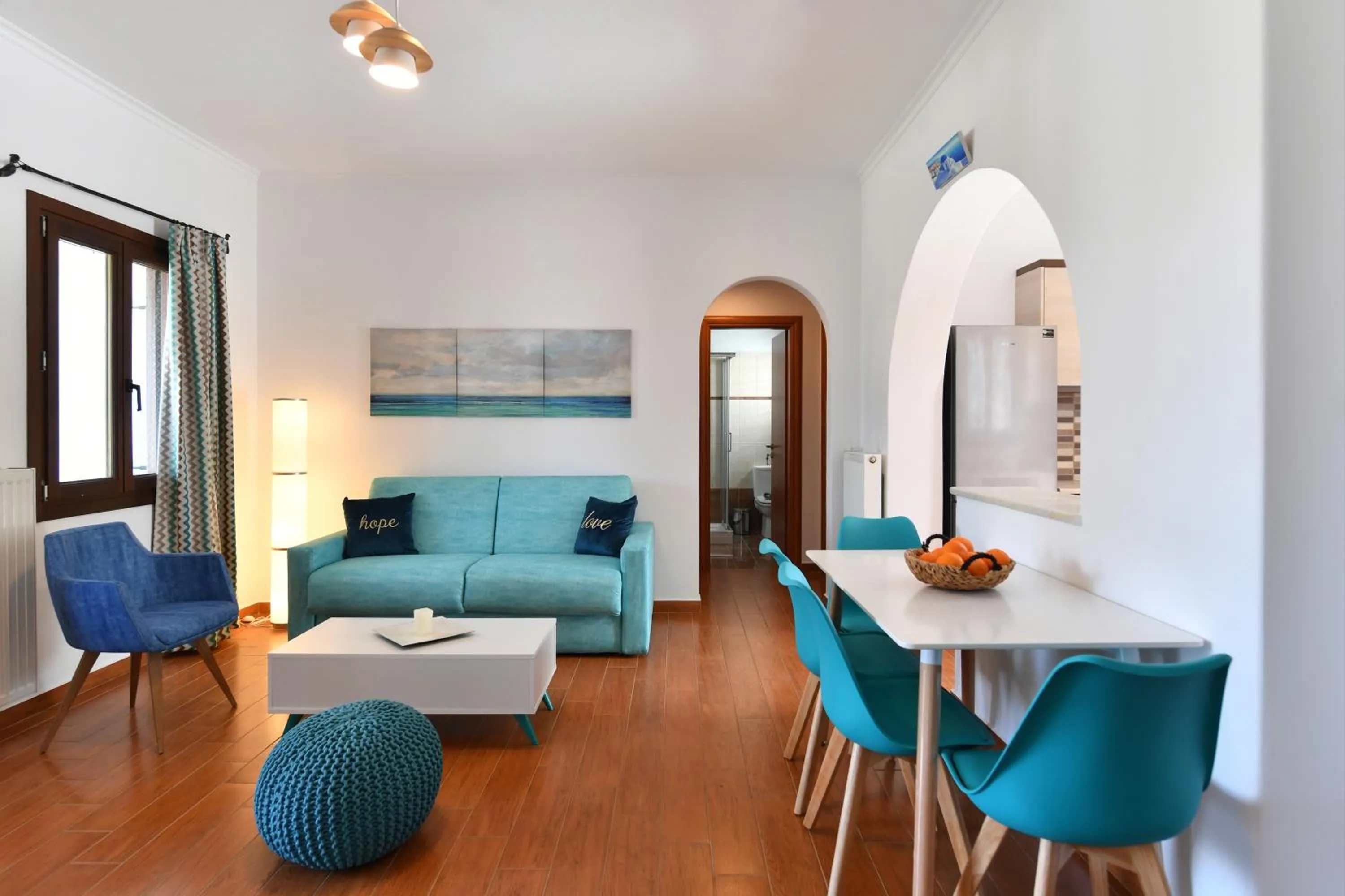 Living room in Villa Trifylia