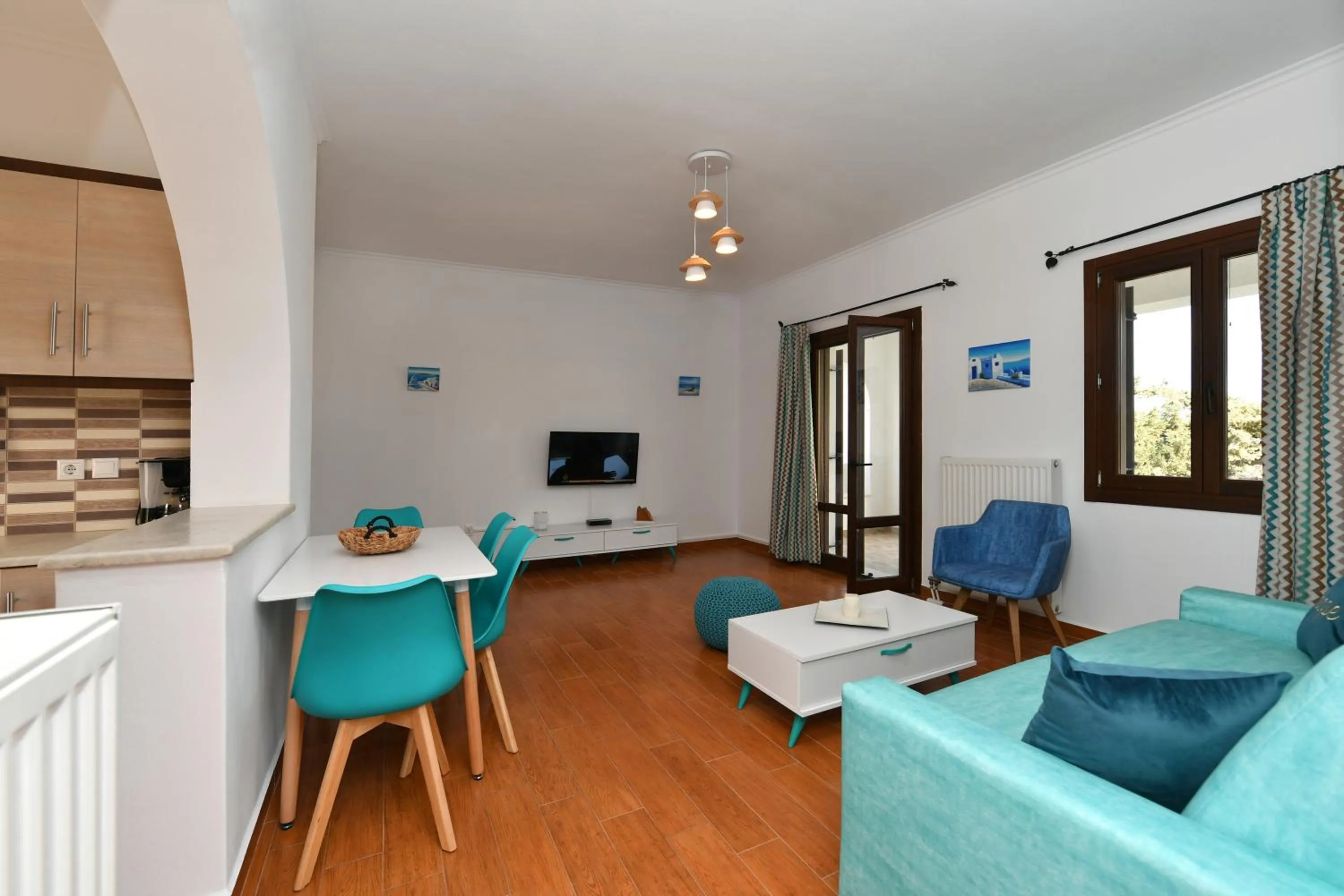 Seating area in Villa Trifylia