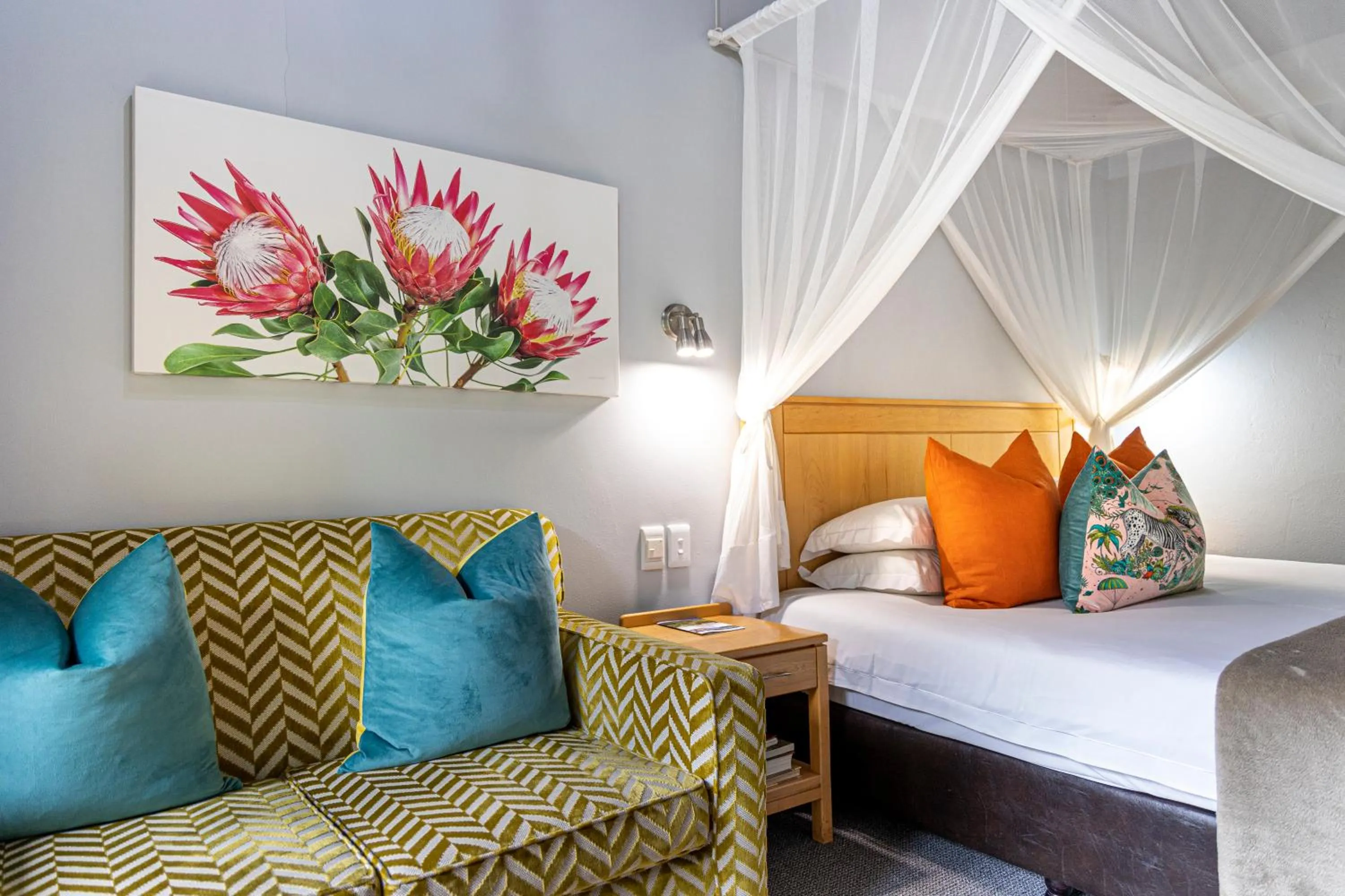 Bed in Cavern Resort & Spa