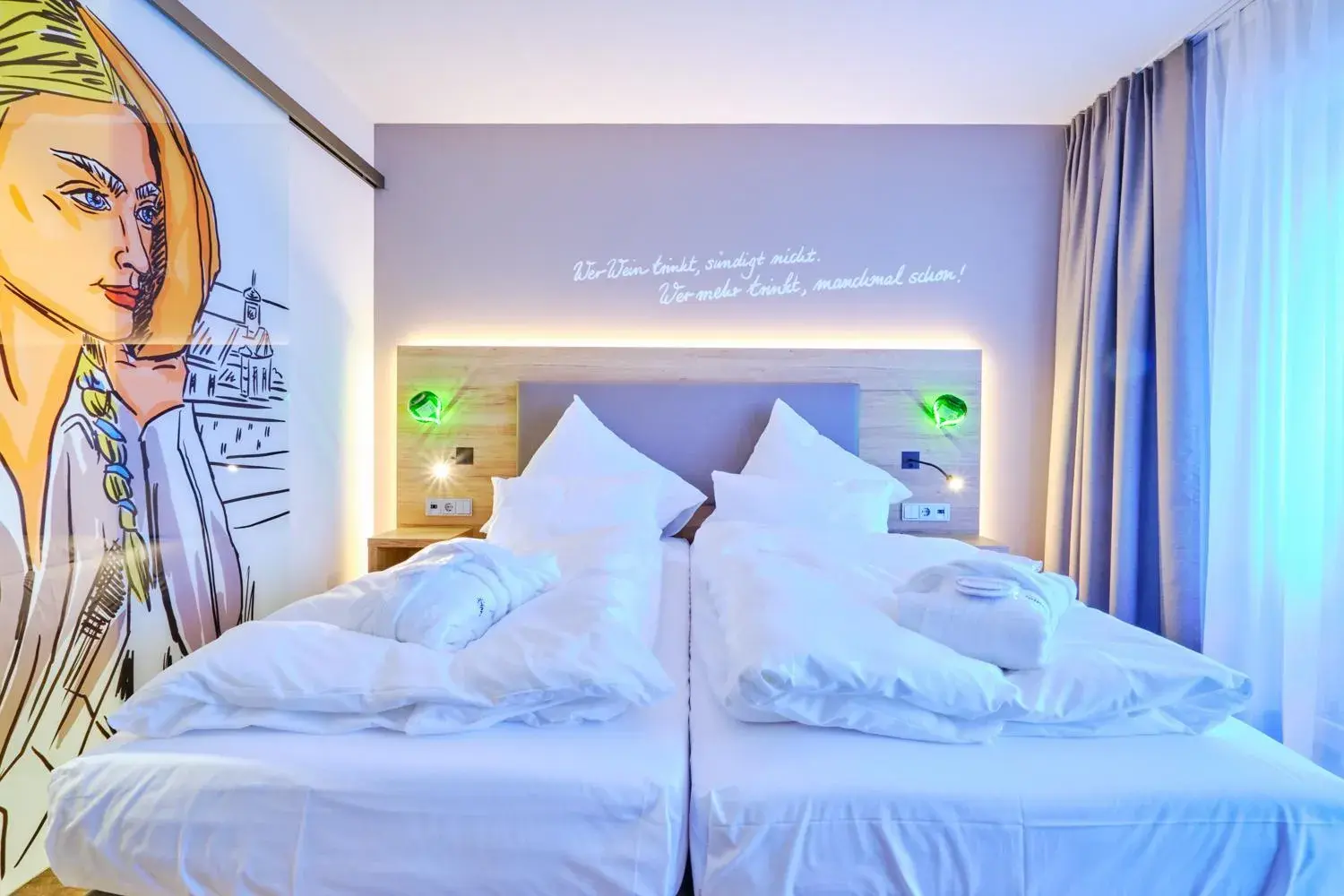 Double Room with Terrace - single occupancy in Sonnenhotel Weingut Römmert Spa und Wellness Double Room with Terrace - single occupancy in Sonnenhotel Weingut Römmert Spa und Wellness