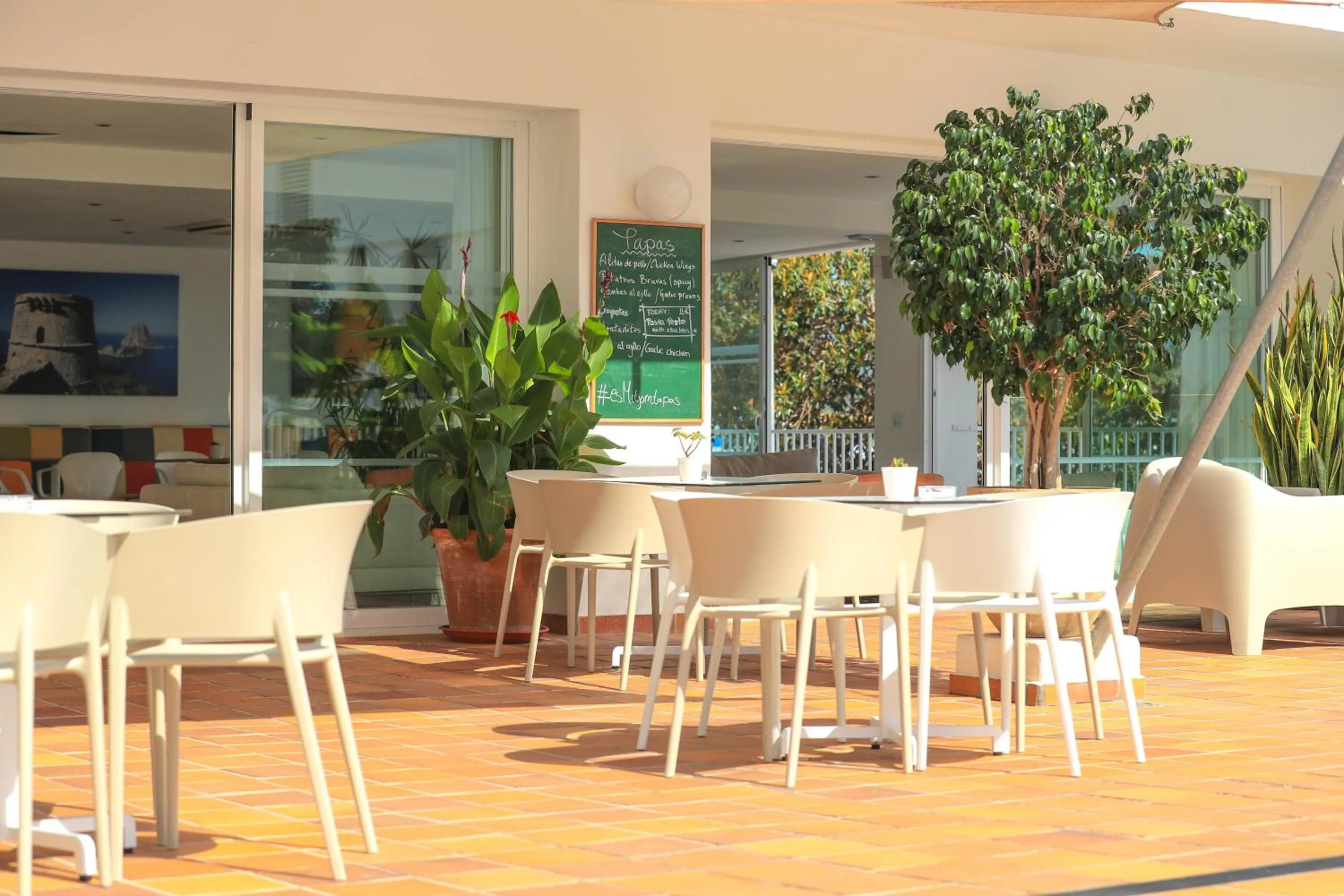 Balcony/Terrace in Es Mitjorn Hotel