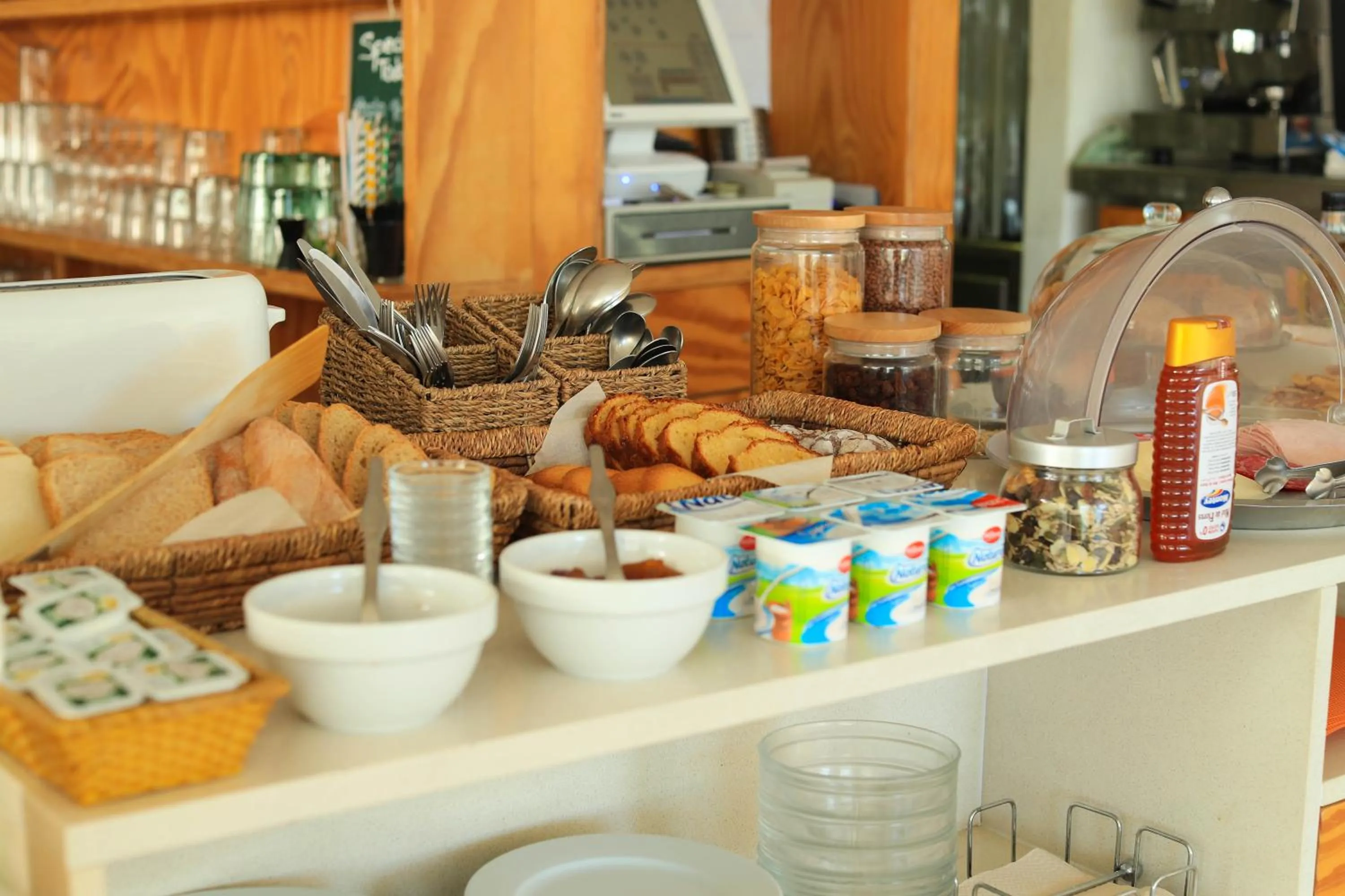 Continental breakfast in Es Mitjorn Hotel