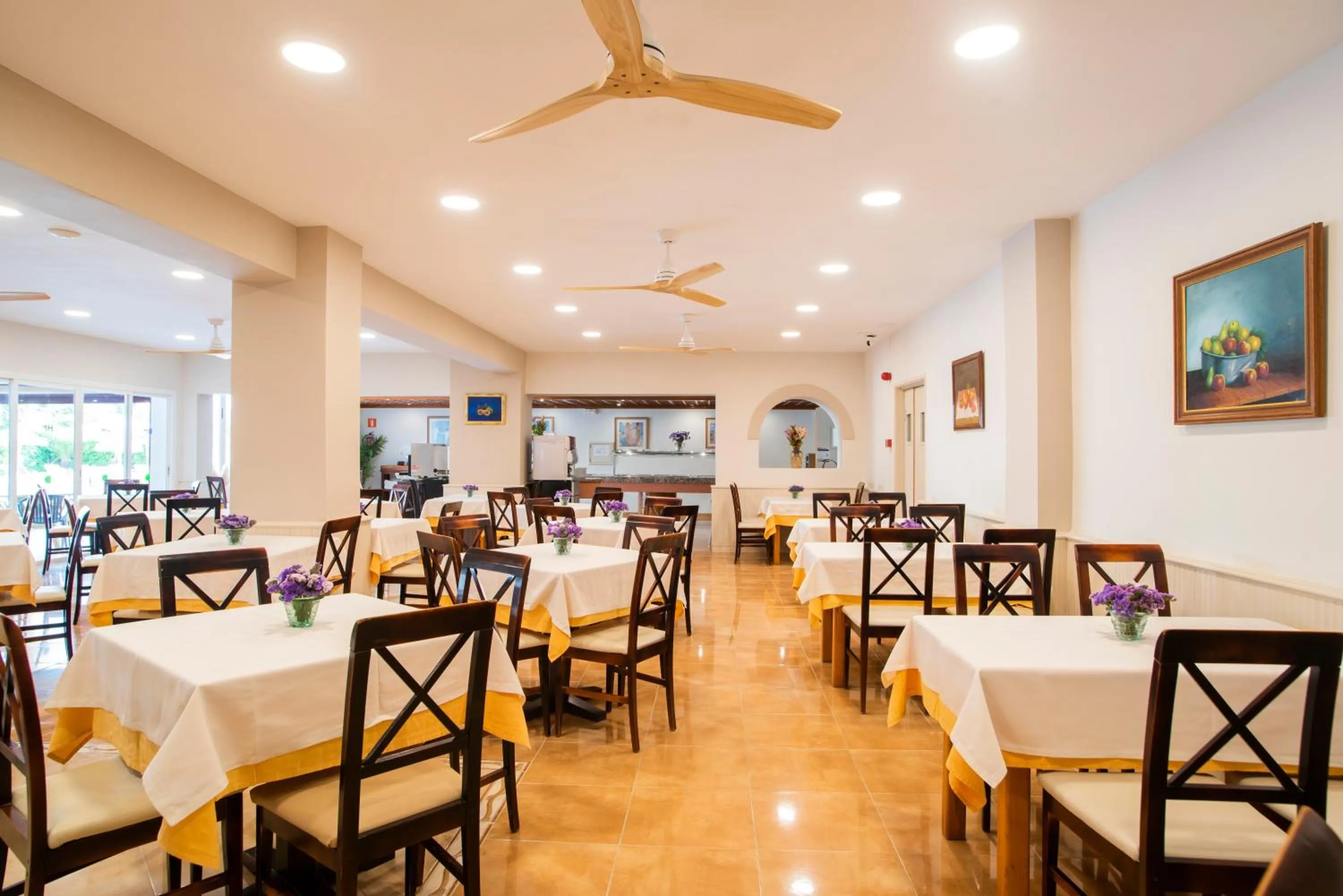 Dining area in Hostal Mar y Huerta