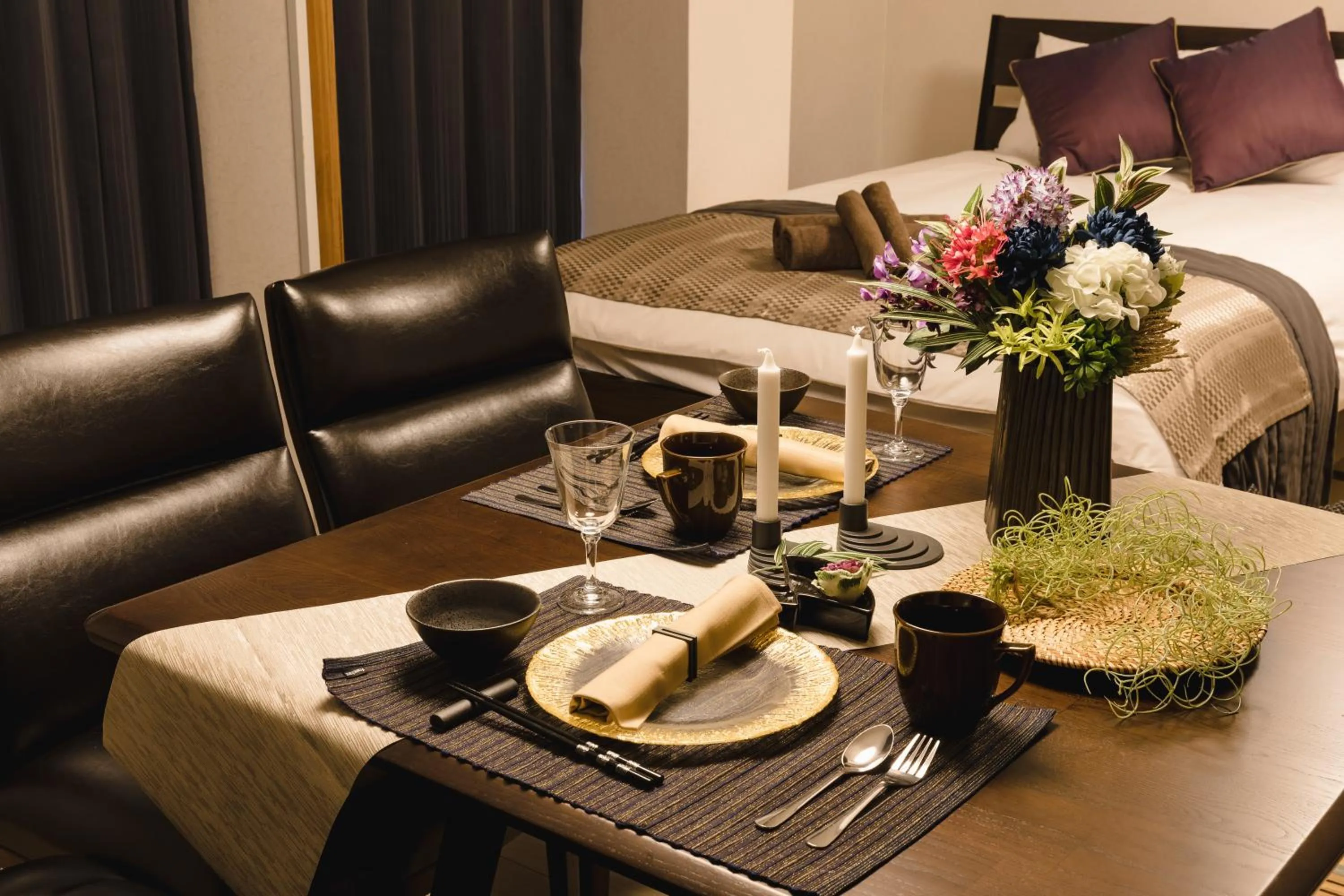 Bed in Fuji Heights Hotel