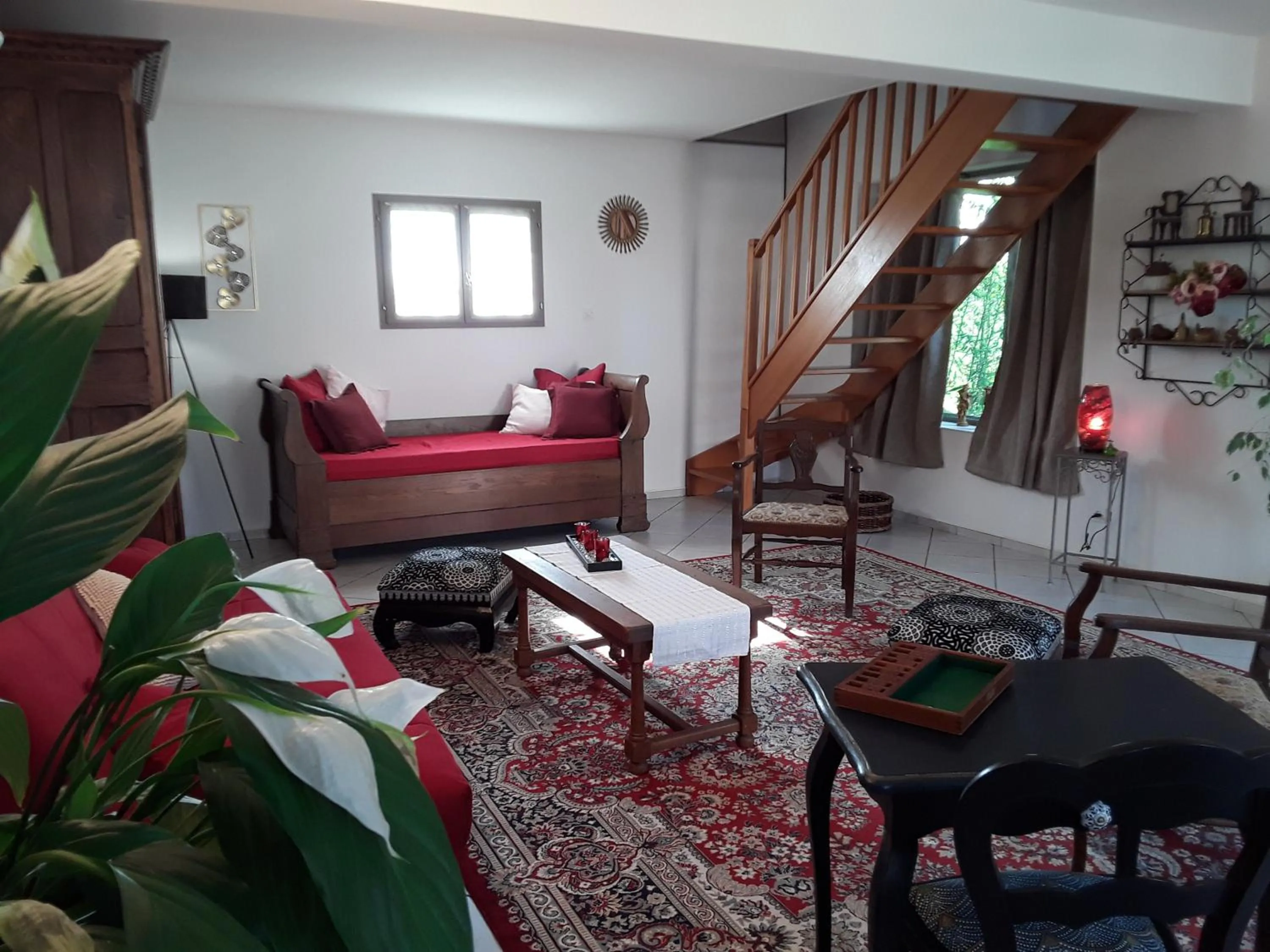 Living room in La Belvinière Chambres et table d'hôtes