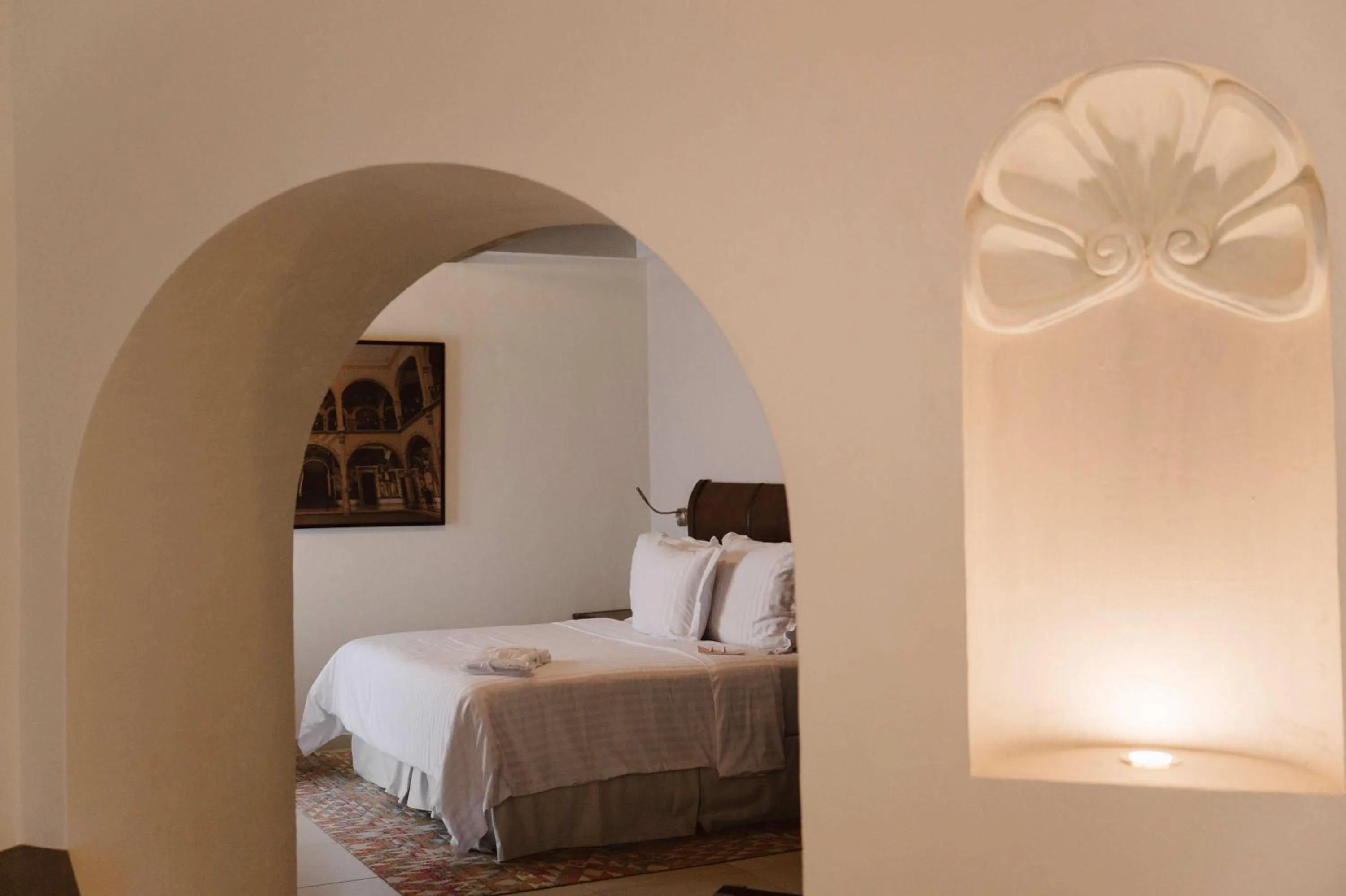 Bed in Hotel Hacienda la Venta