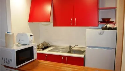 Kitchen or kitchenette in Apartamentos Martha's