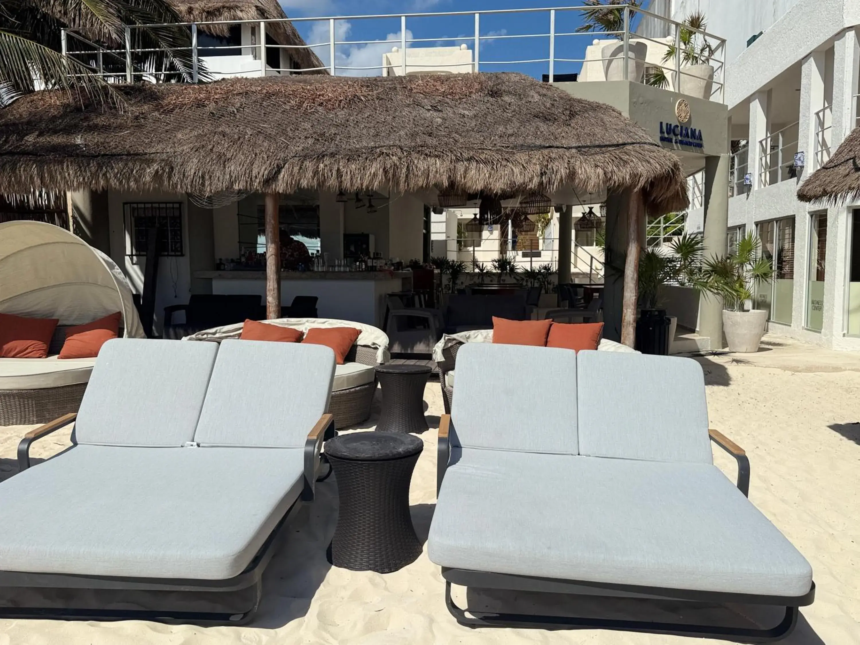sunbed in Luciana Hotel & Beach Club sunbed in Luciana Hotel & Beach Club