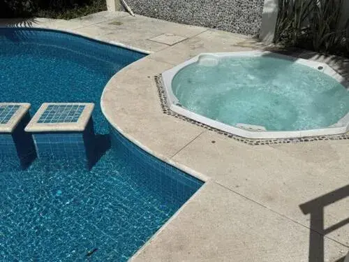 Pool view in Luciana Hotel & Beach Club Pool view in Luciana Hotel & Beach Club