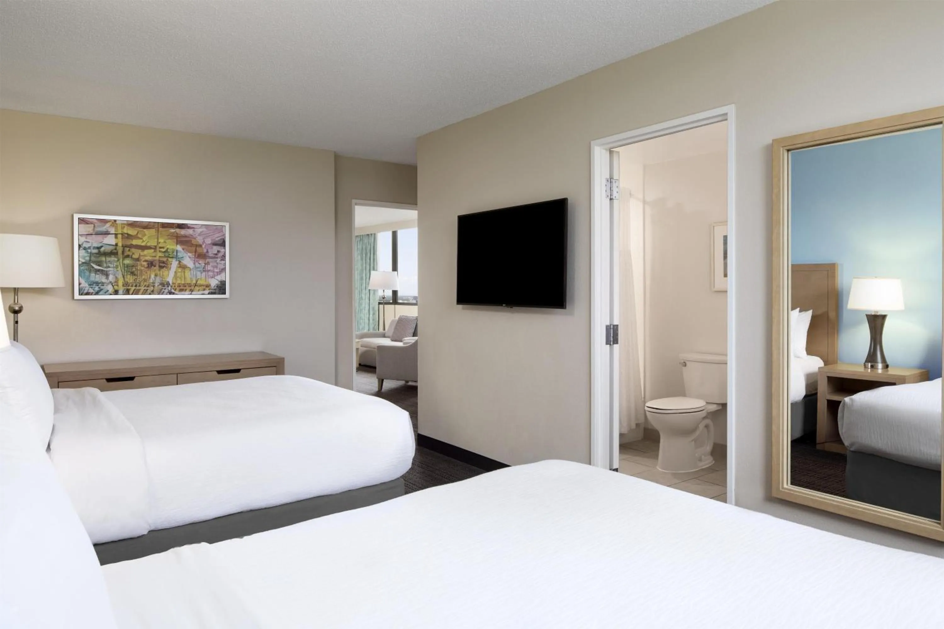 Bed in Embassy Suites by Hilton Tampa Airport Westshore