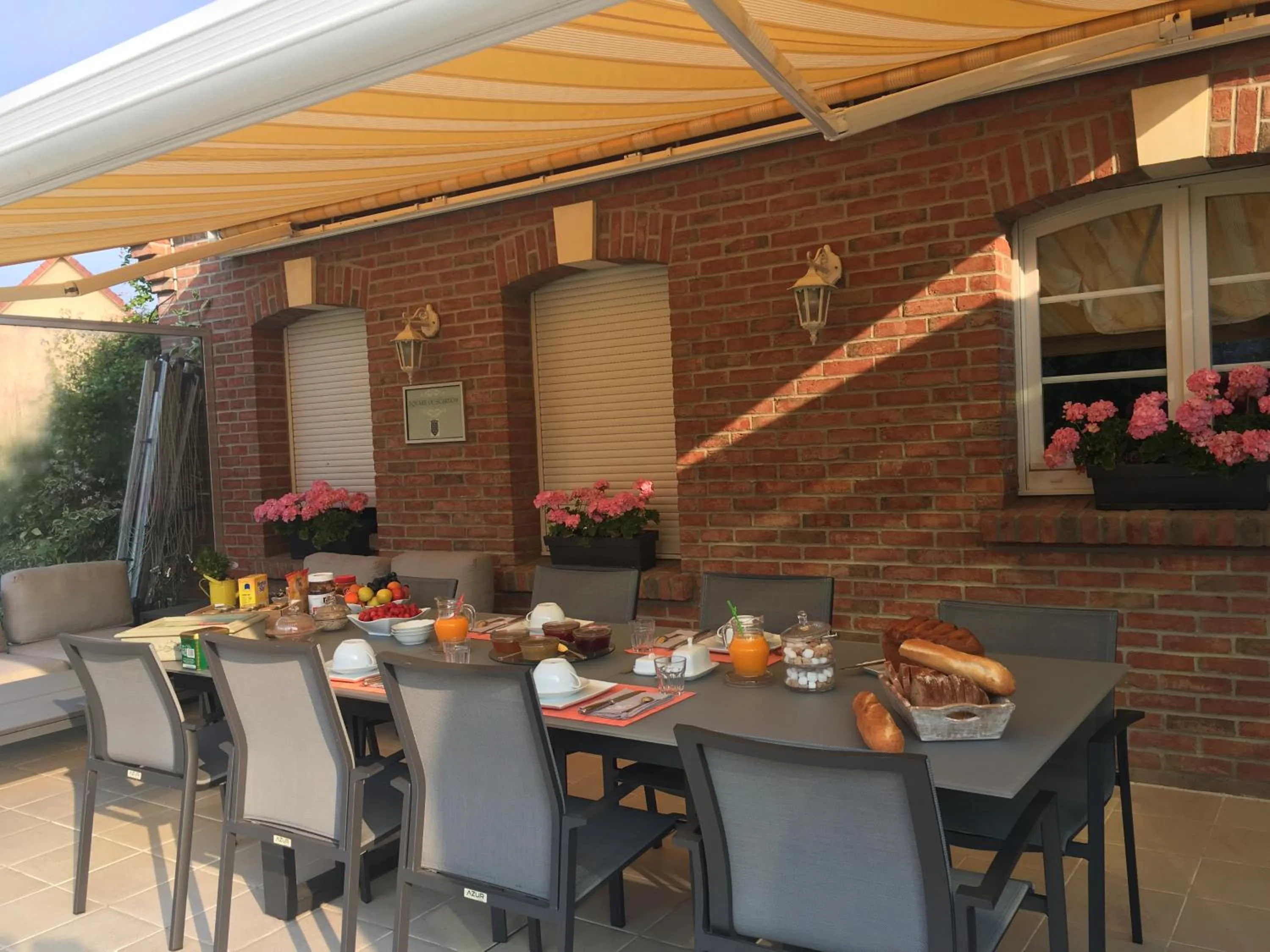 Patio in le logis du scardon
