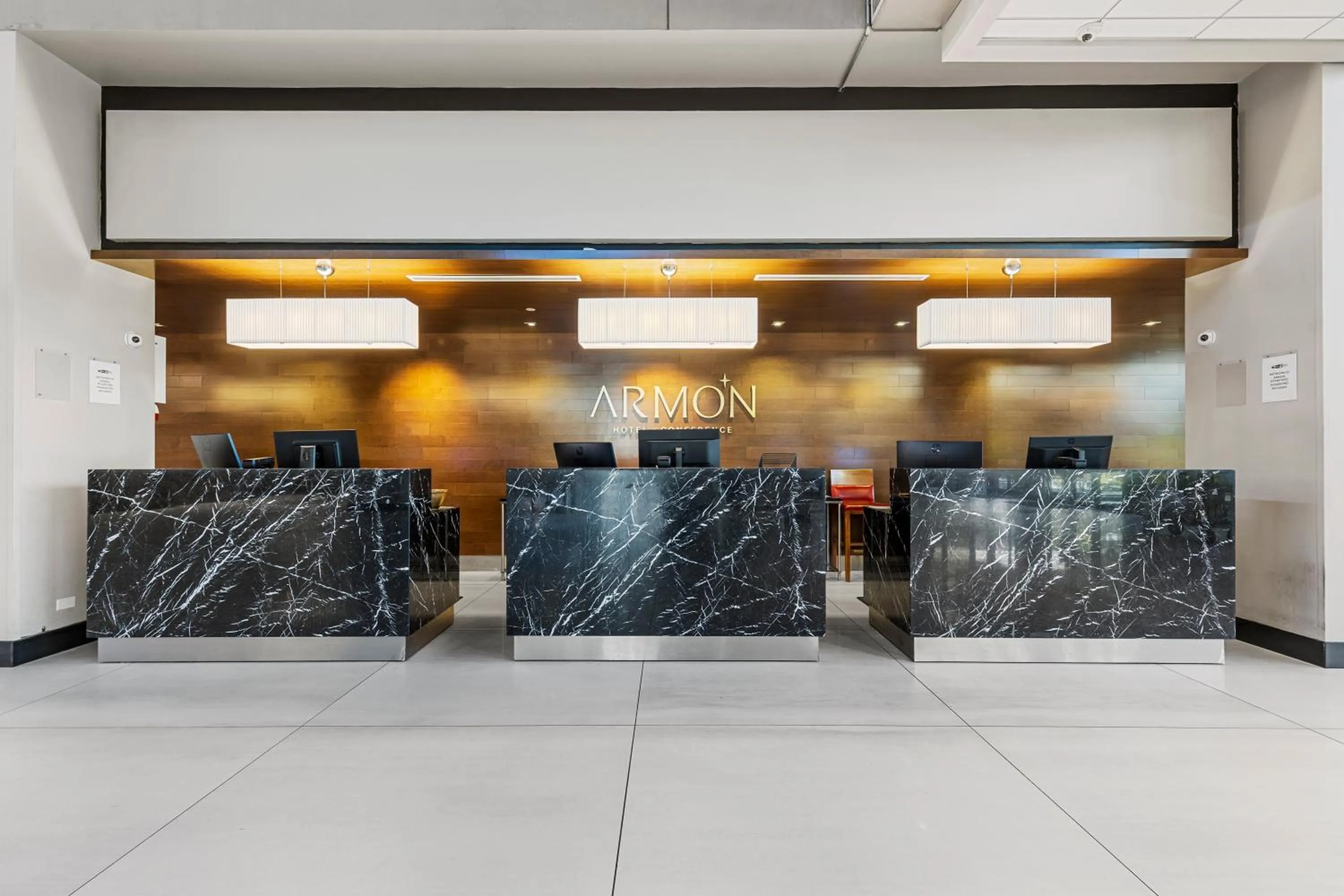 Lobby or reception in The Armon Stamford Hotel & Conference Center