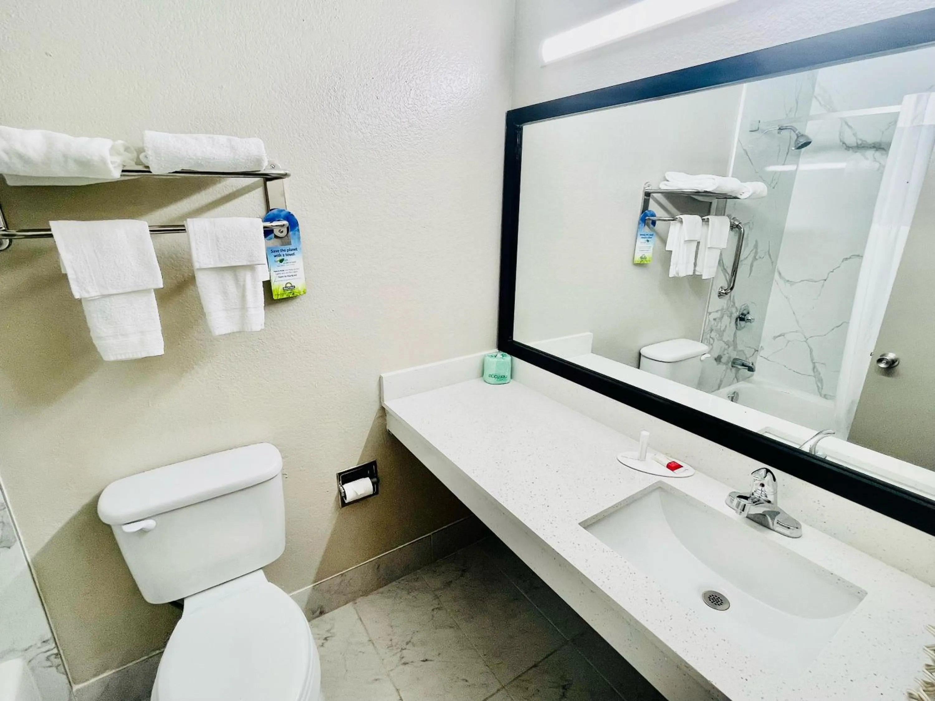 Bathroom in Days Inn by Wyndham Burleson Ft. Worth