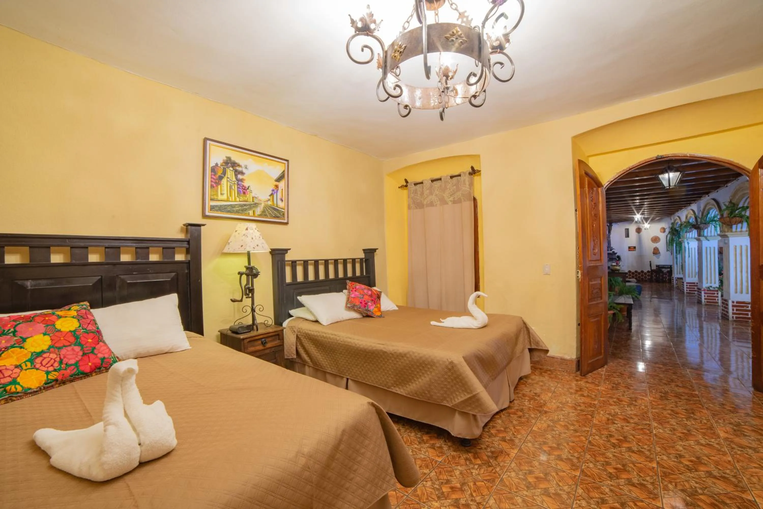 View (from property/room), Bed in Hotel Gran Plaza Euromaya