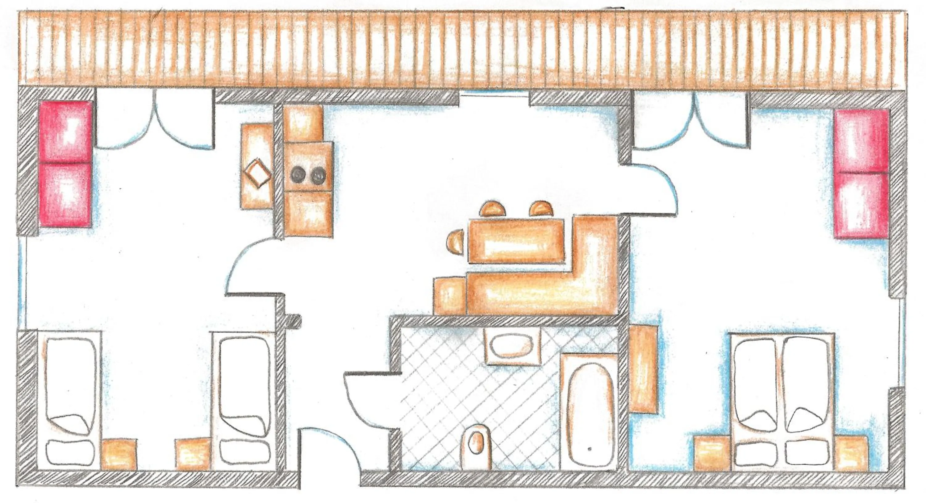 Floor plan in Naturhaus Andrea