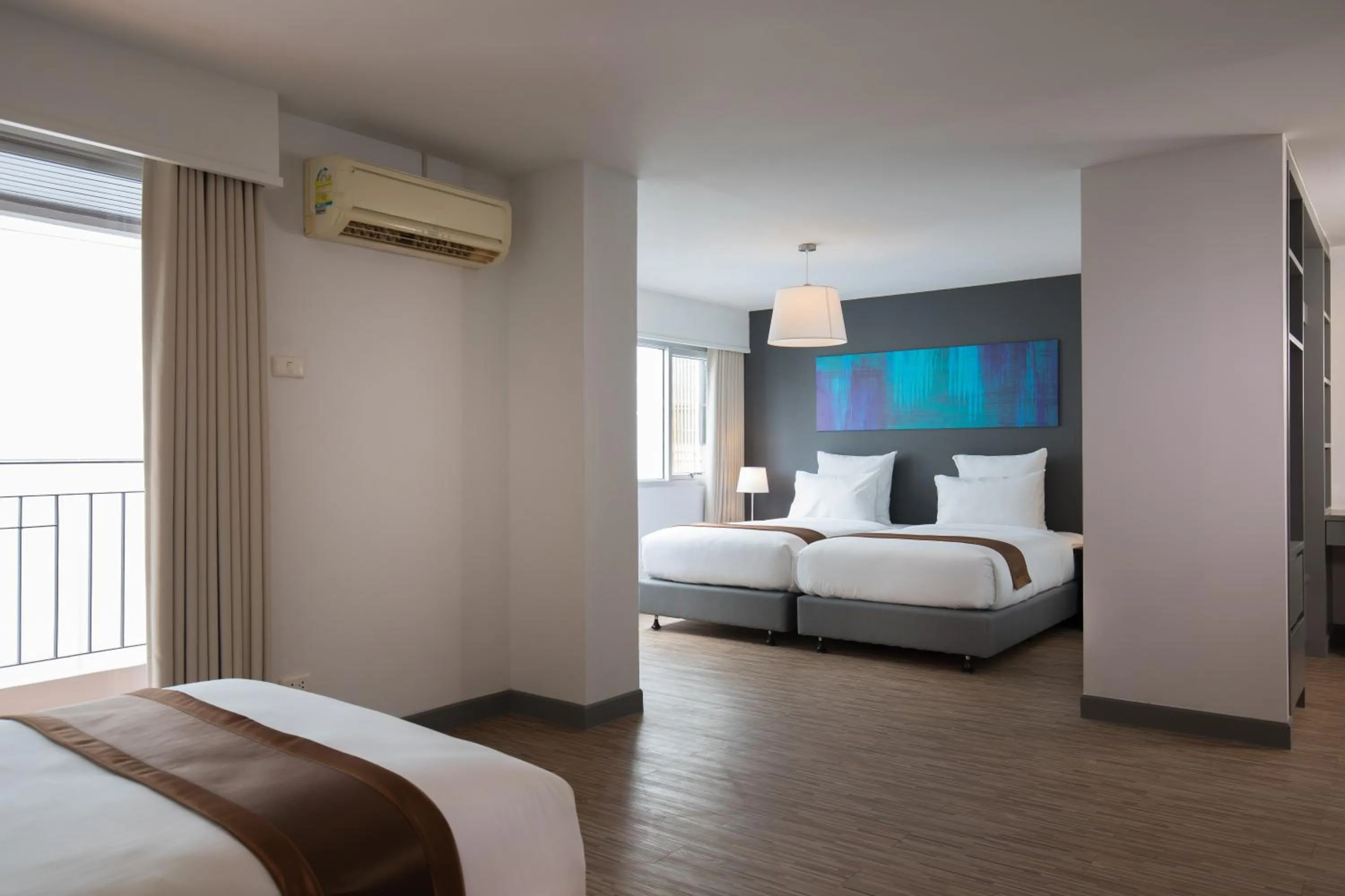 Bed in Journeyhub Pattaya Central