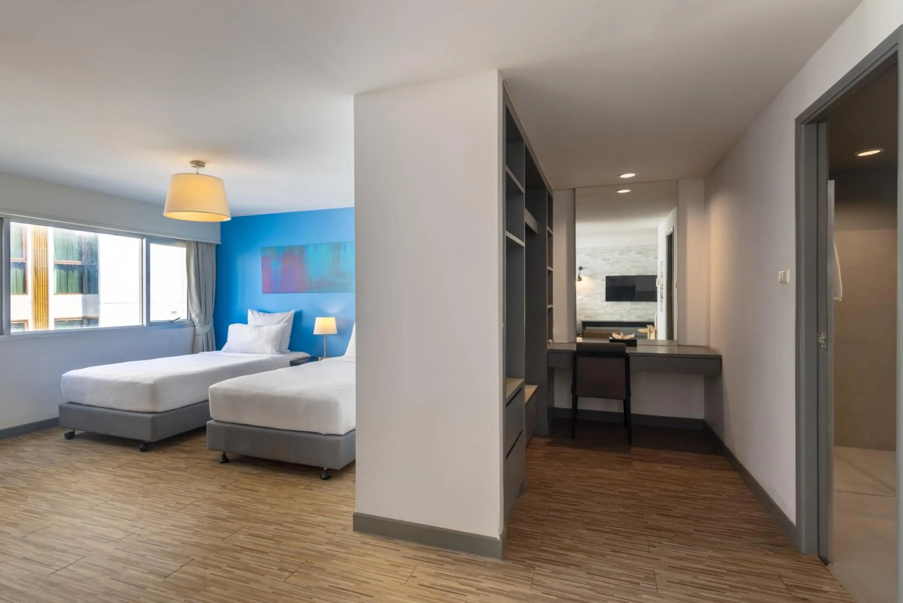 Bed in Journeyhub Pattaya Central