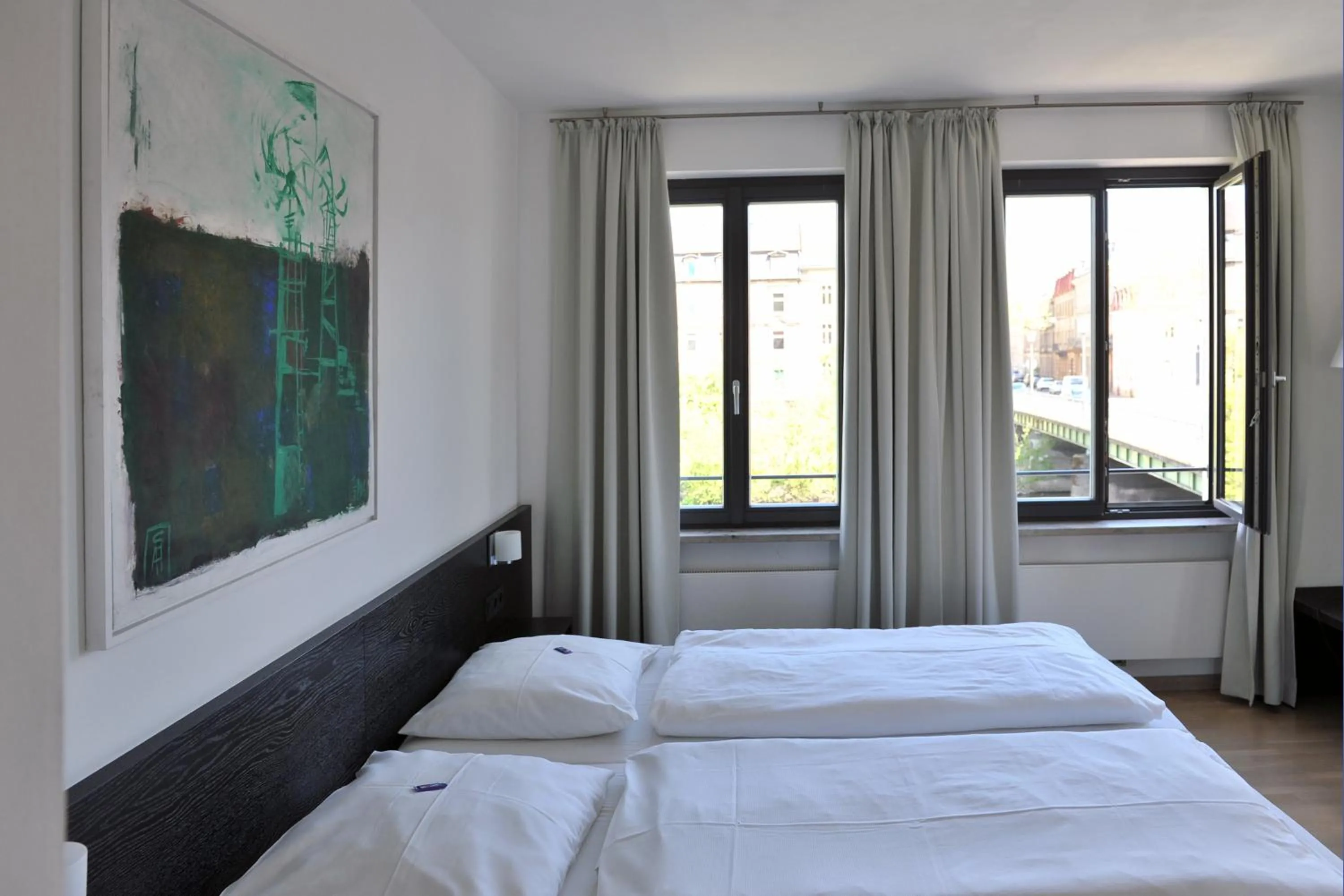 Decorative detail, Bed in Tandem Hotel