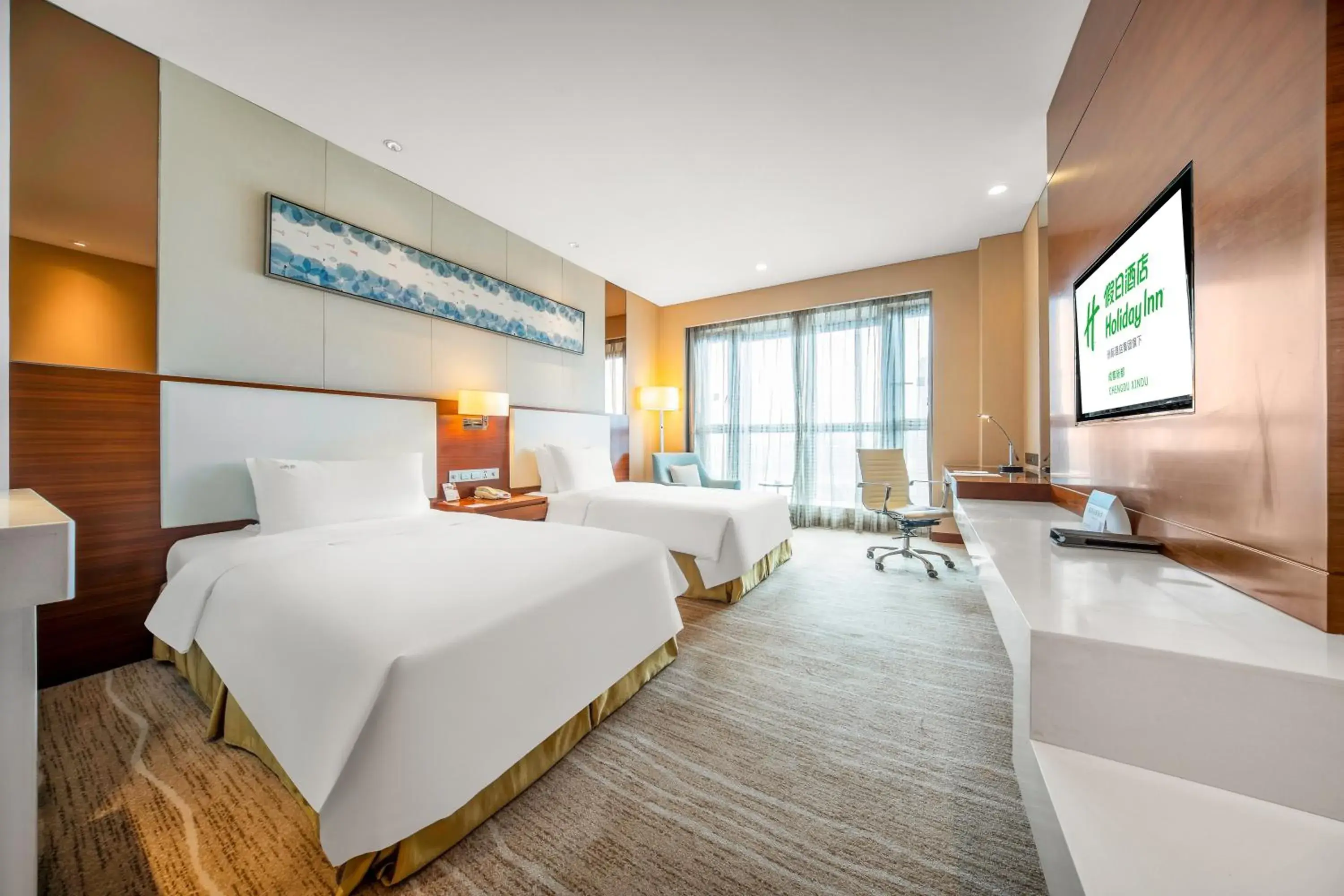 Bedroom, Bed in Holiday Inn Chengdu Xindu by IHG Bedroom, Bed in Holiday Inn Chengdu Xindu by IHG
