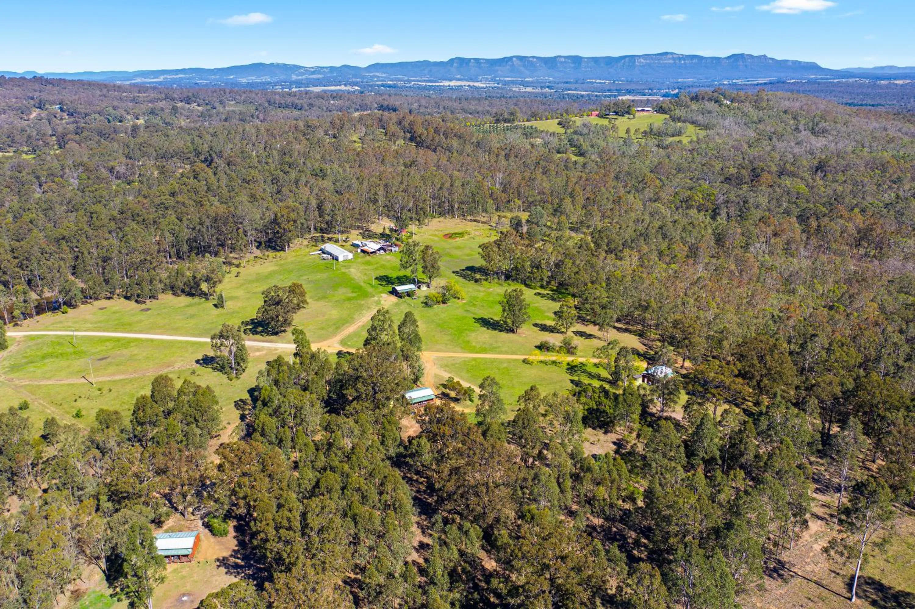 Bird's eye view in Hunter Hideaway Cottages