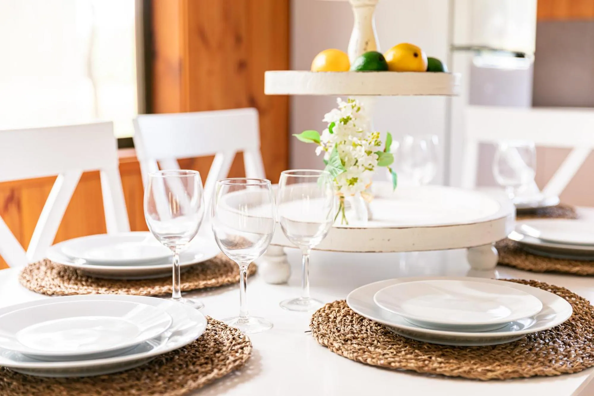 Dining area in Hunter Hideaway Cottages