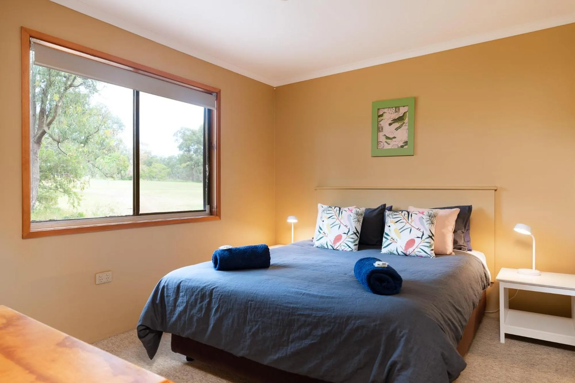 Bedroom, Bed in Hunter Hideaway Cottages