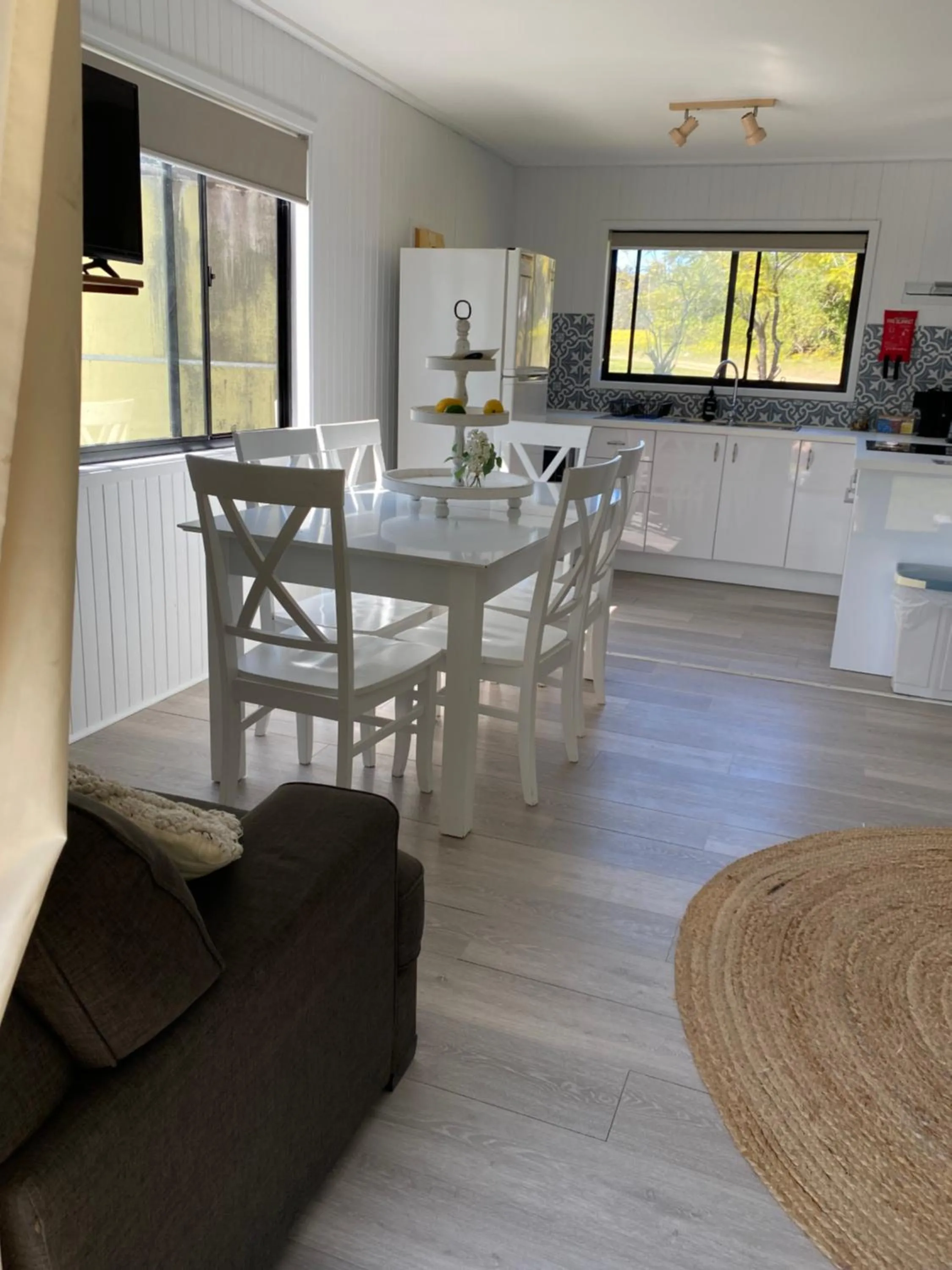 Dining area in Hunter Hideaway Cottages
