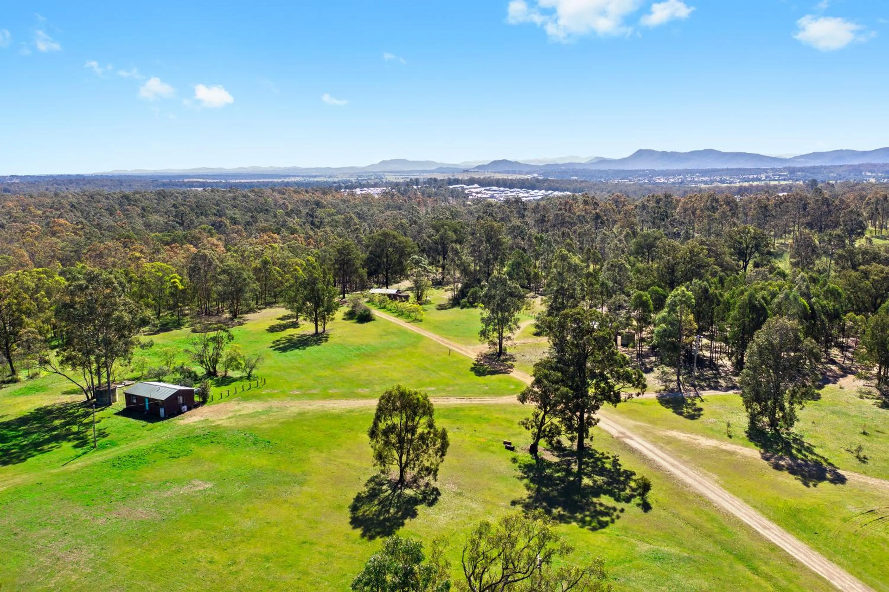 Bird's eye view in Hunter Hideaway Cottages