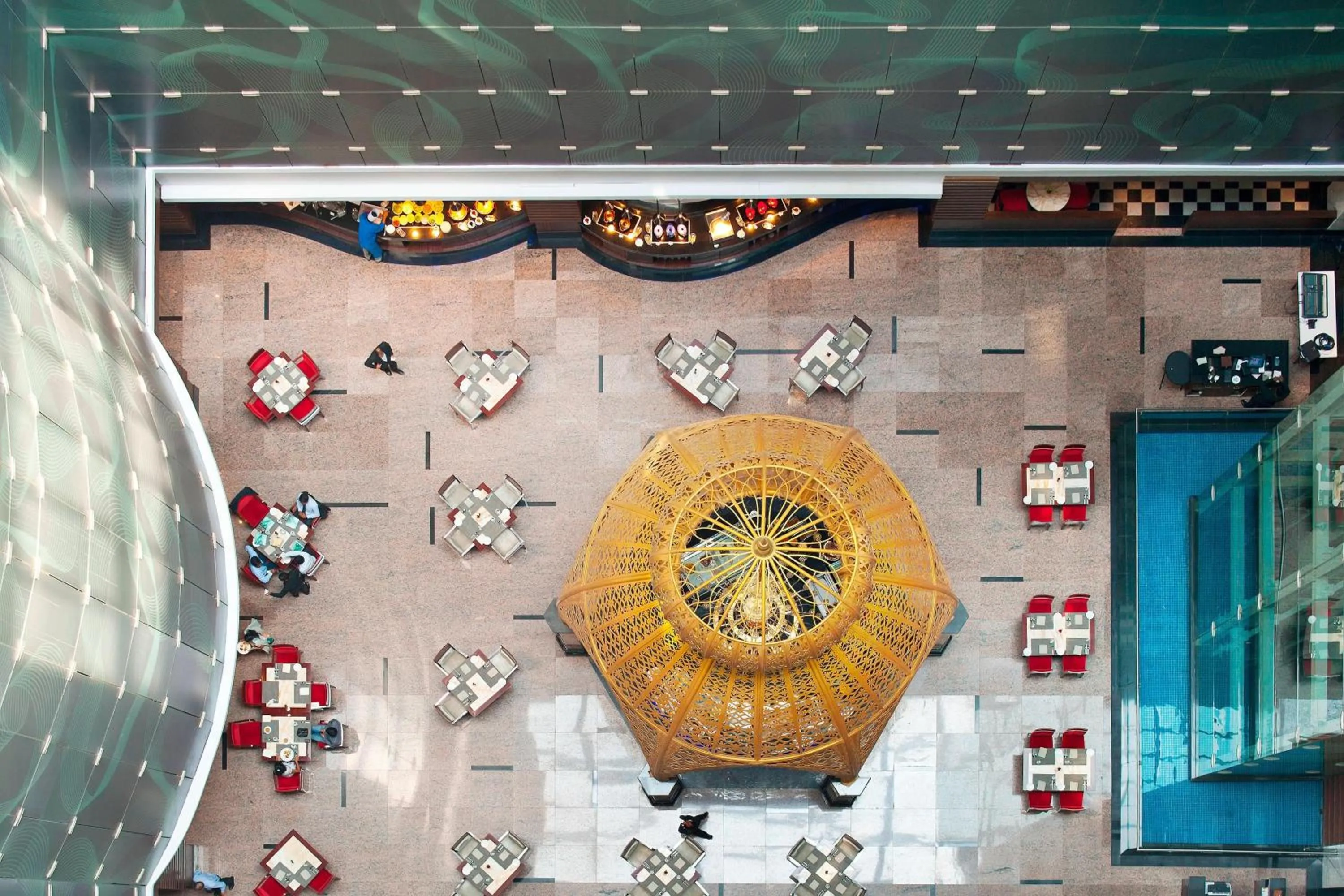 Restaurant/places to eat in Le Meridien Coimbatore