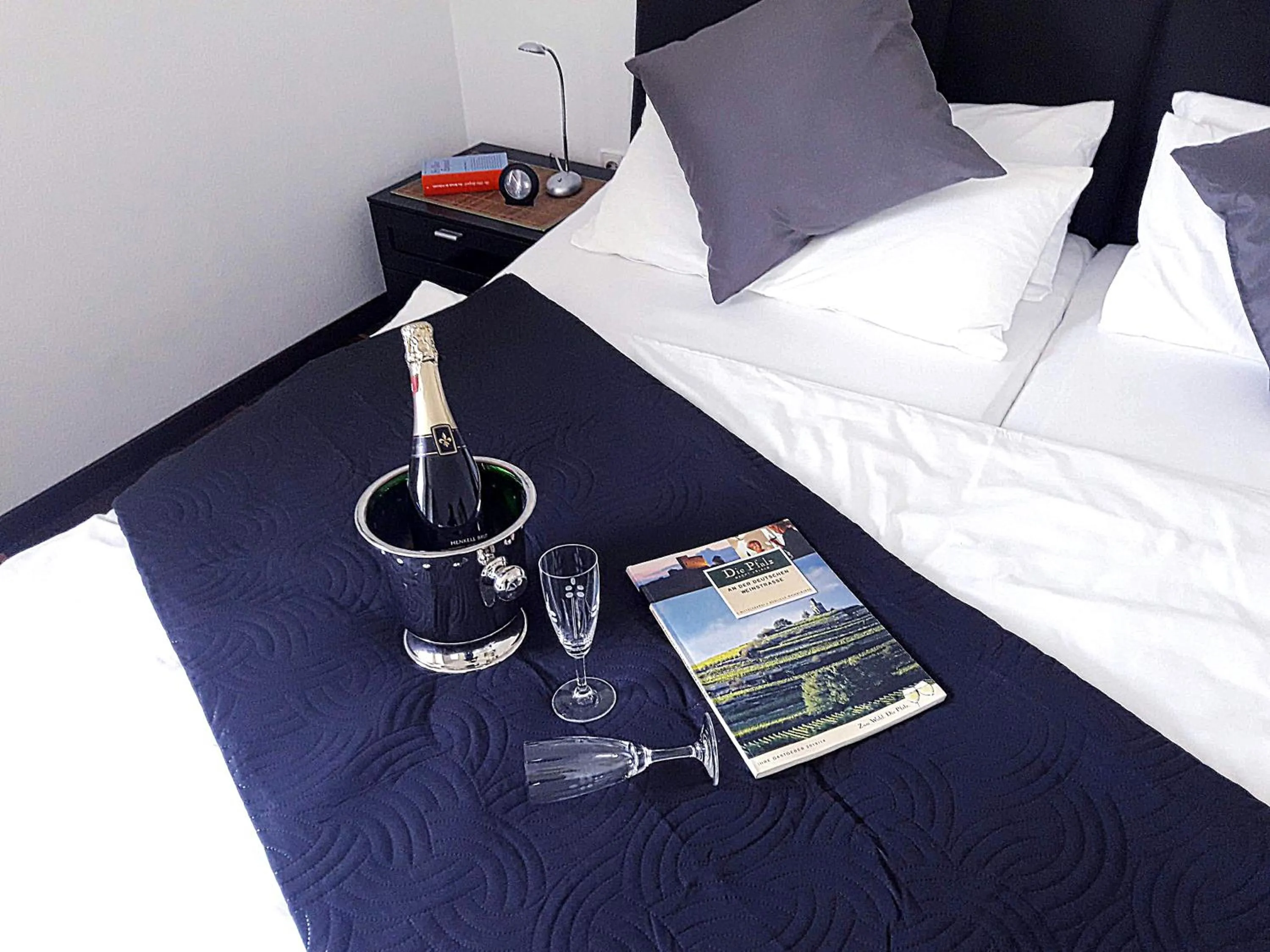 Bed in GÄSTEHAUS LIFESTYLE