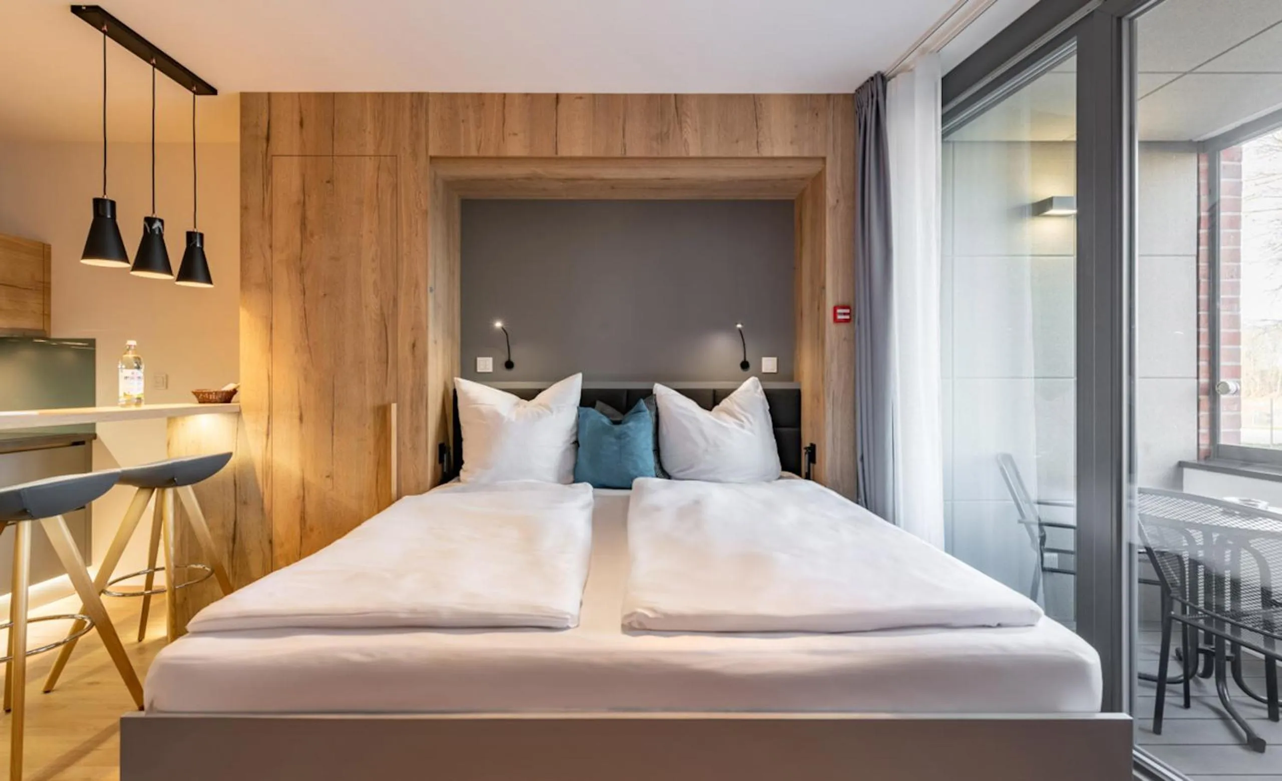 Bed in Marina Apartments Regensburg